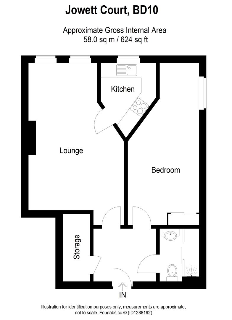 Apartment 52, Jowett Court, Highfield Road, Bradford floorplan