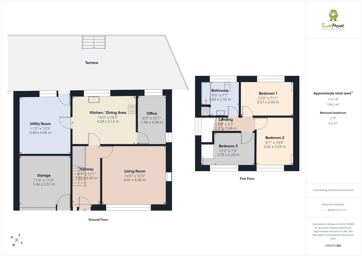 4, Oathills, Malpas floorplan