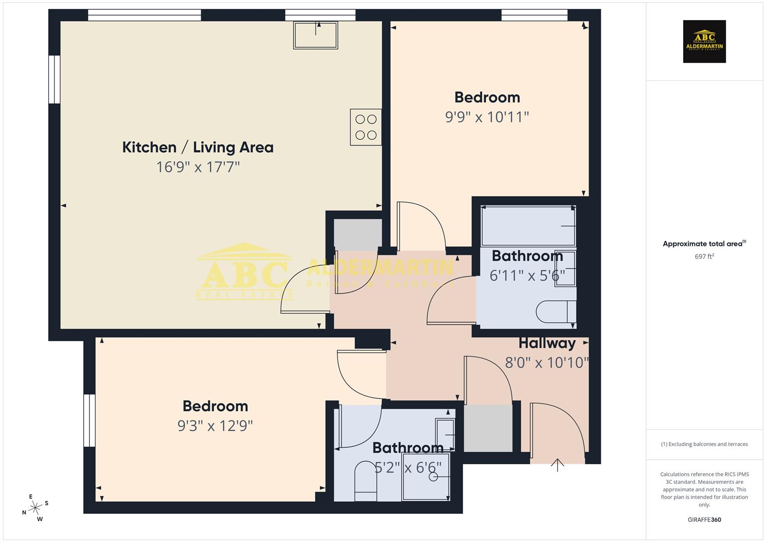 41 Jupiter Court, 10 Cameron Crescent, Edgware floorplan