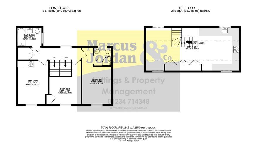 85a, High Street, Olney floorplan