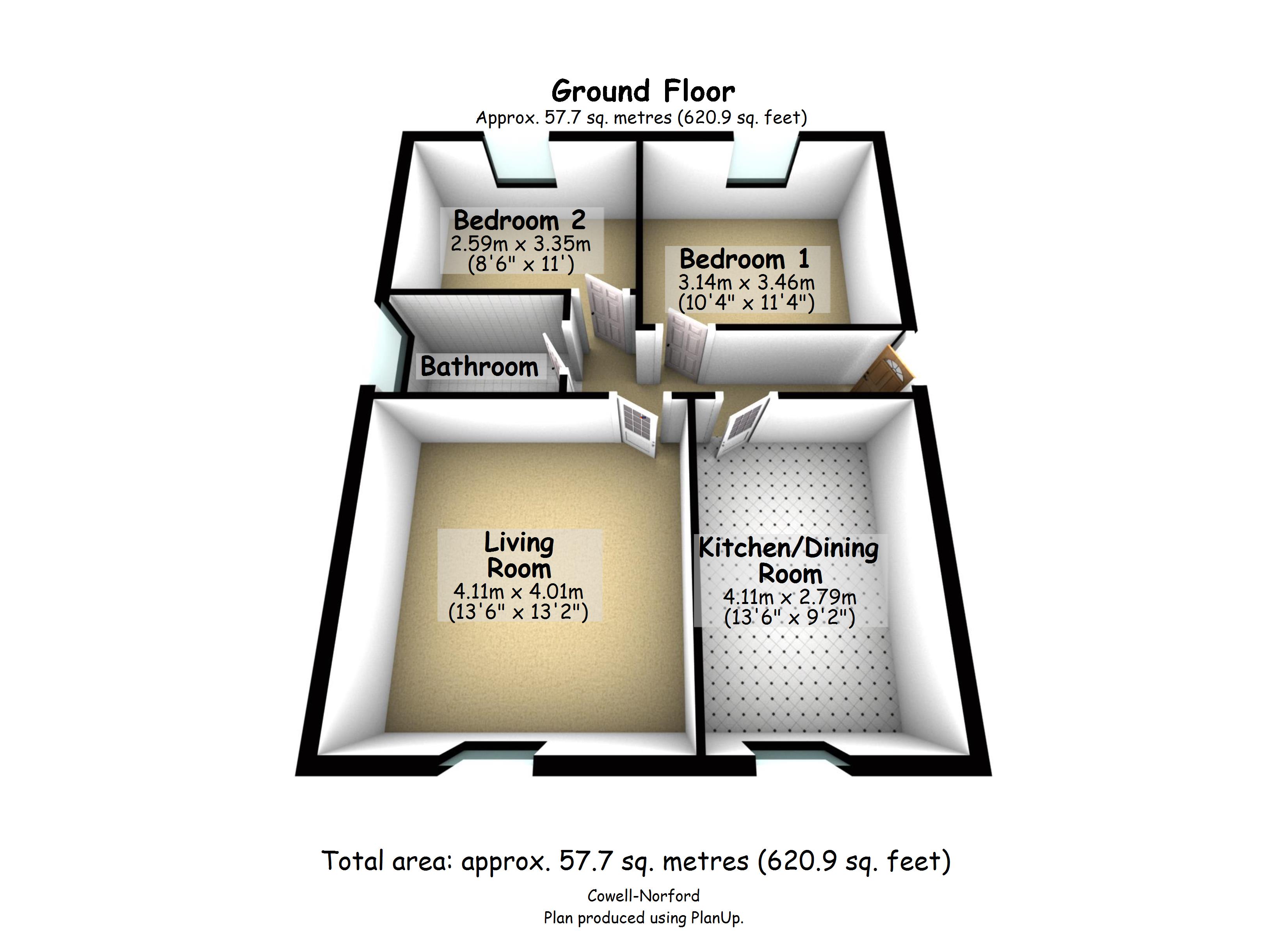 Market Street, Shawforth, Rochdale, Lancashire OL12, 2 bedroom bungalow