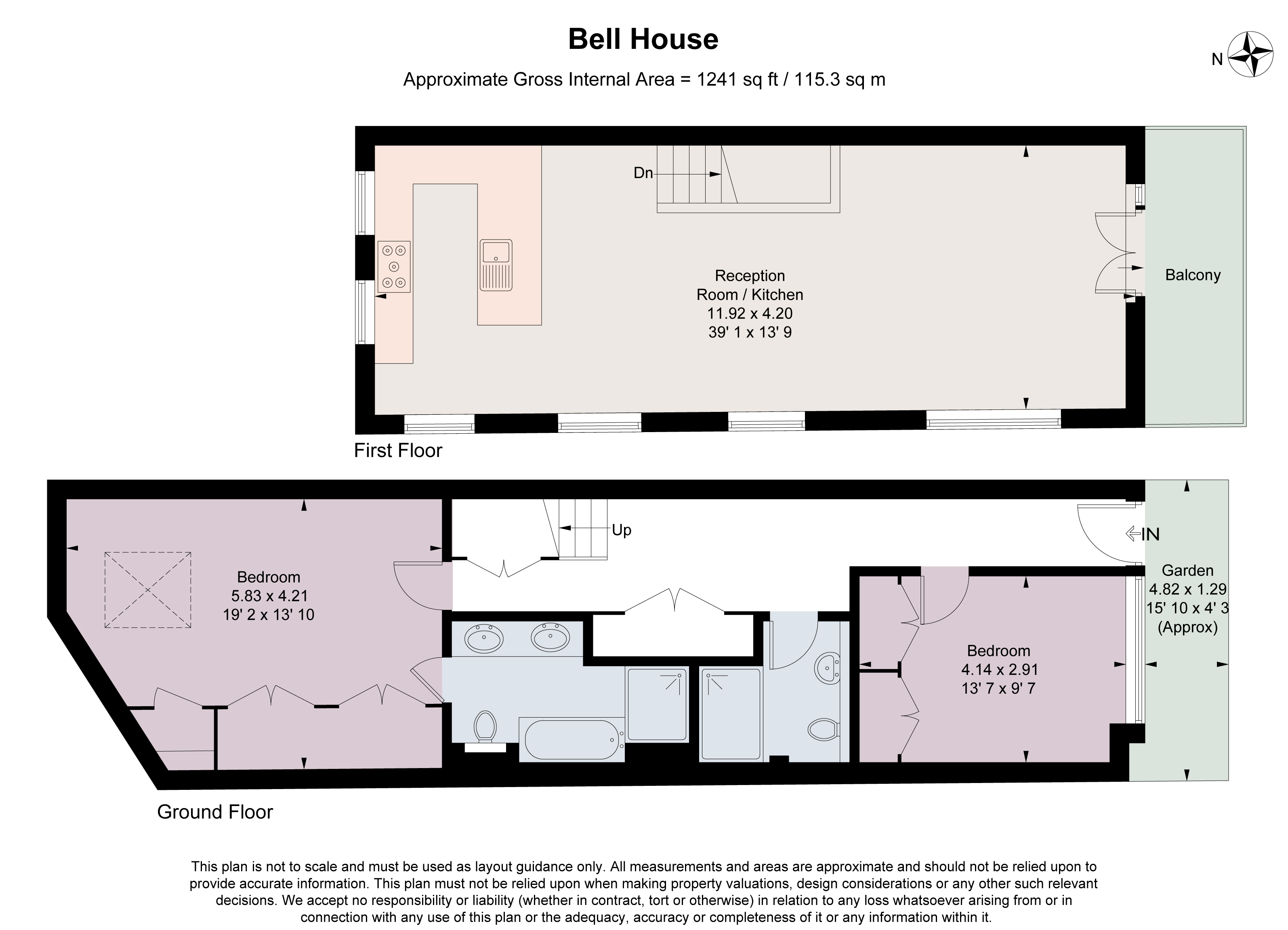 5 Bell House,, Elm Grove, Wimbledon floorplan