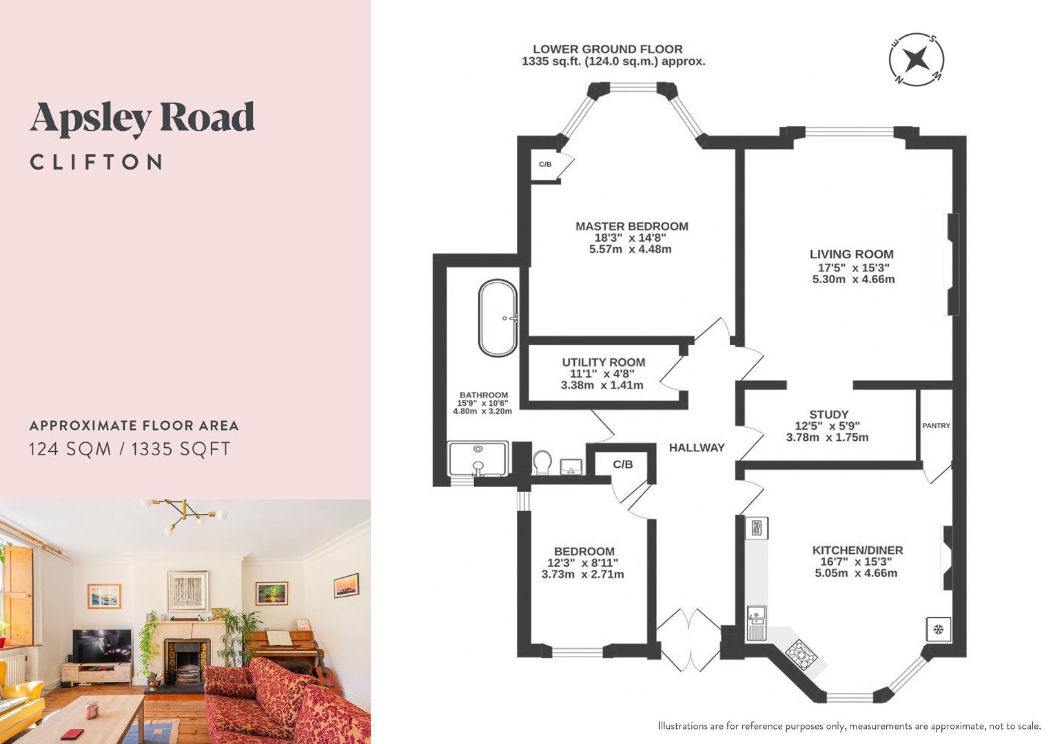 Lower Ground Floor, 27, Apsley Road, Bristol floorplan