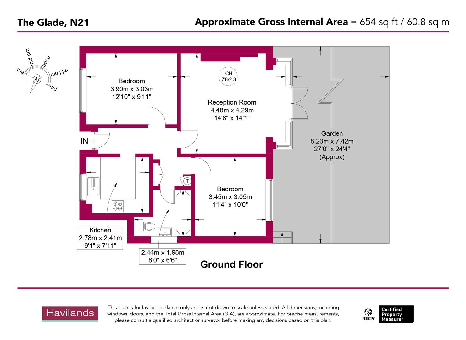 The Glade, London floorplan