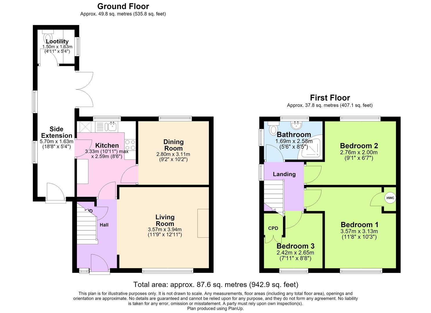 24, Leigh Crescent, Southam floorplan