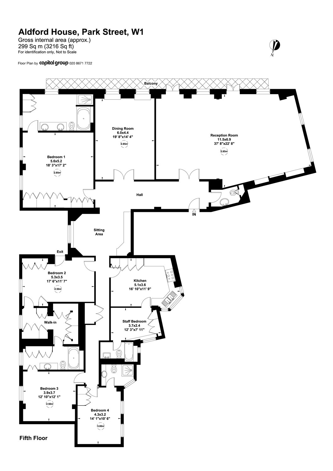 Aldford House, London floorplan