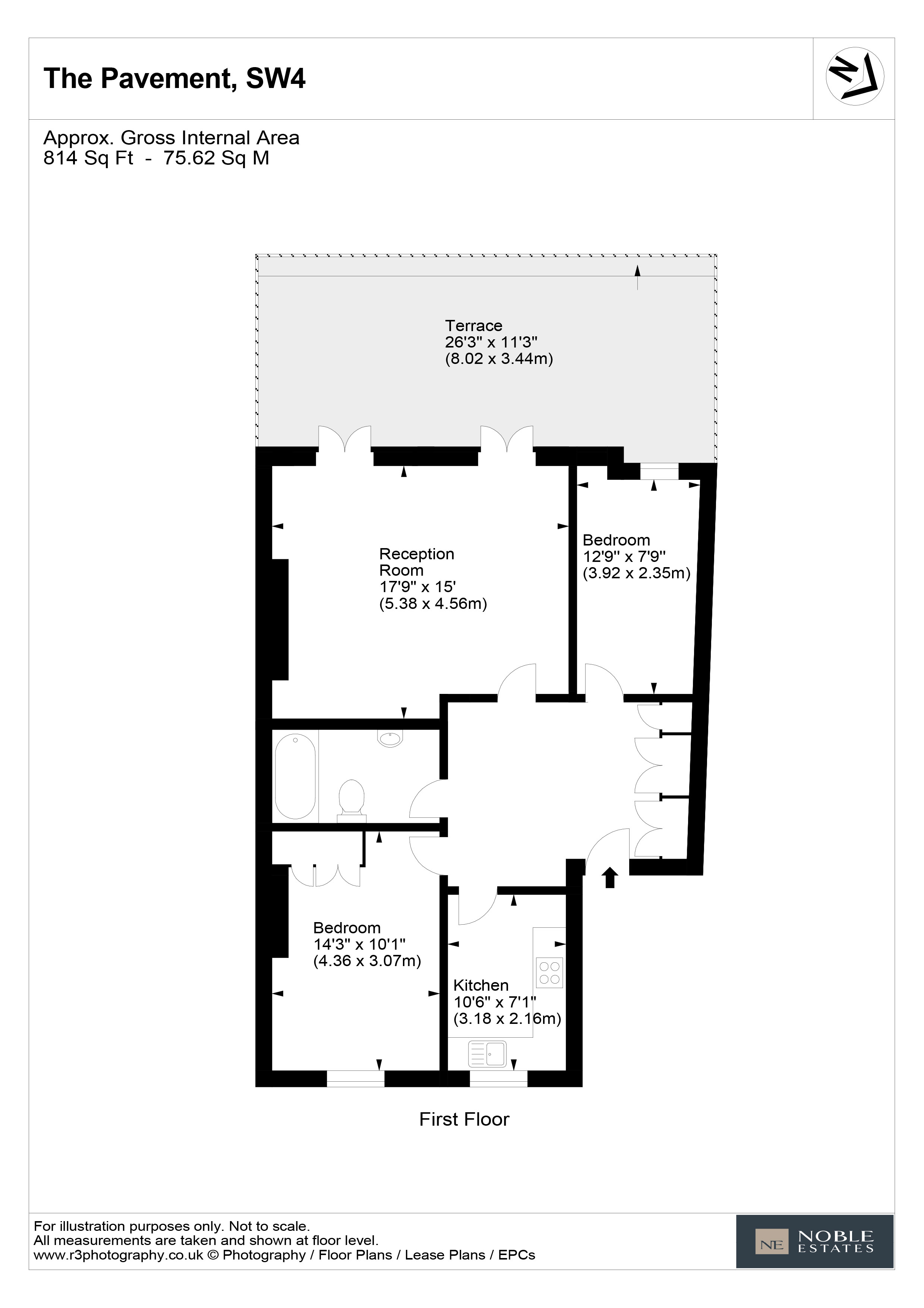 The Pavement, London floorplan