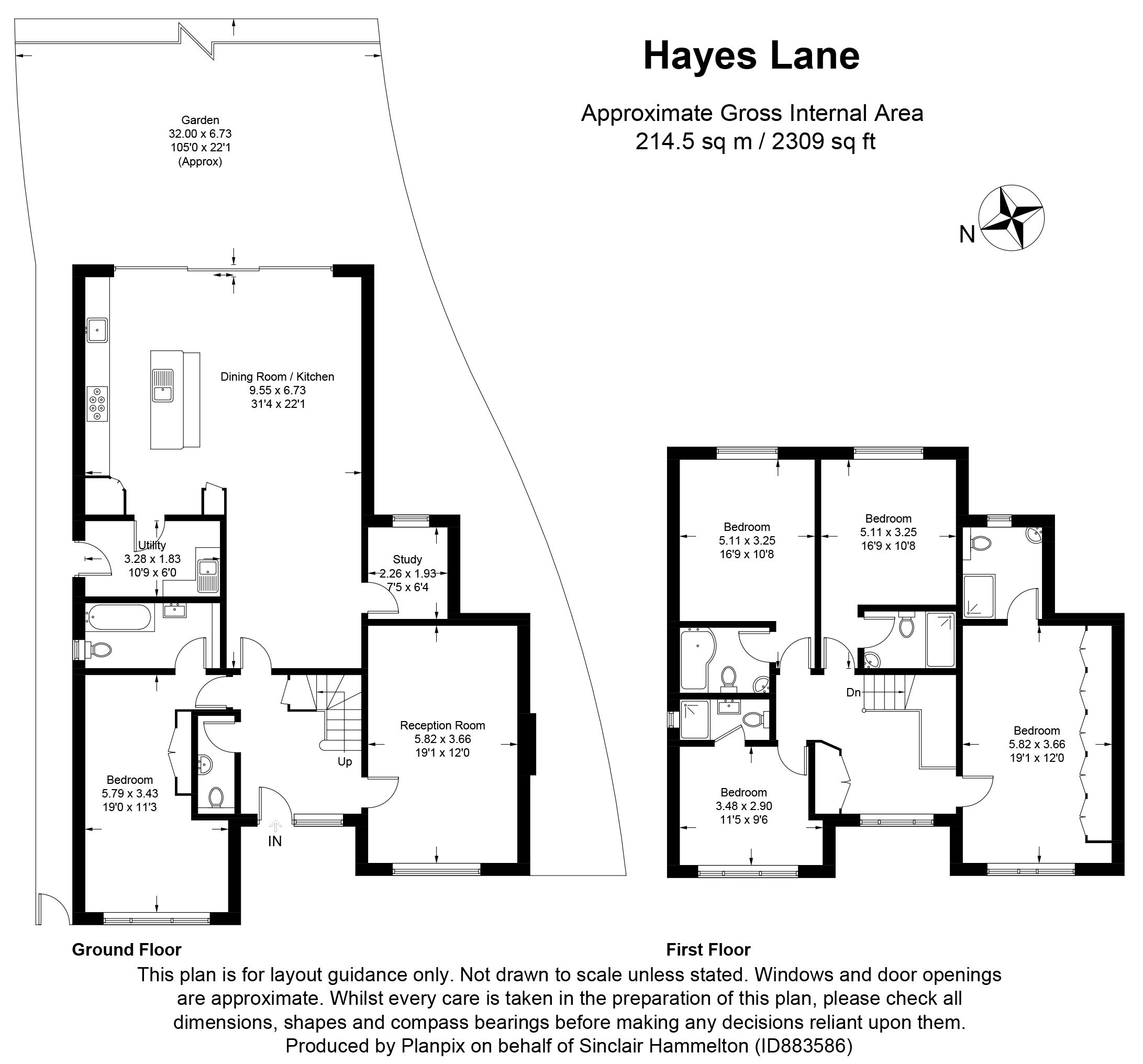 Hayes Lane, Bromley, Kent BR2, 5 bedroom detached house for sale
