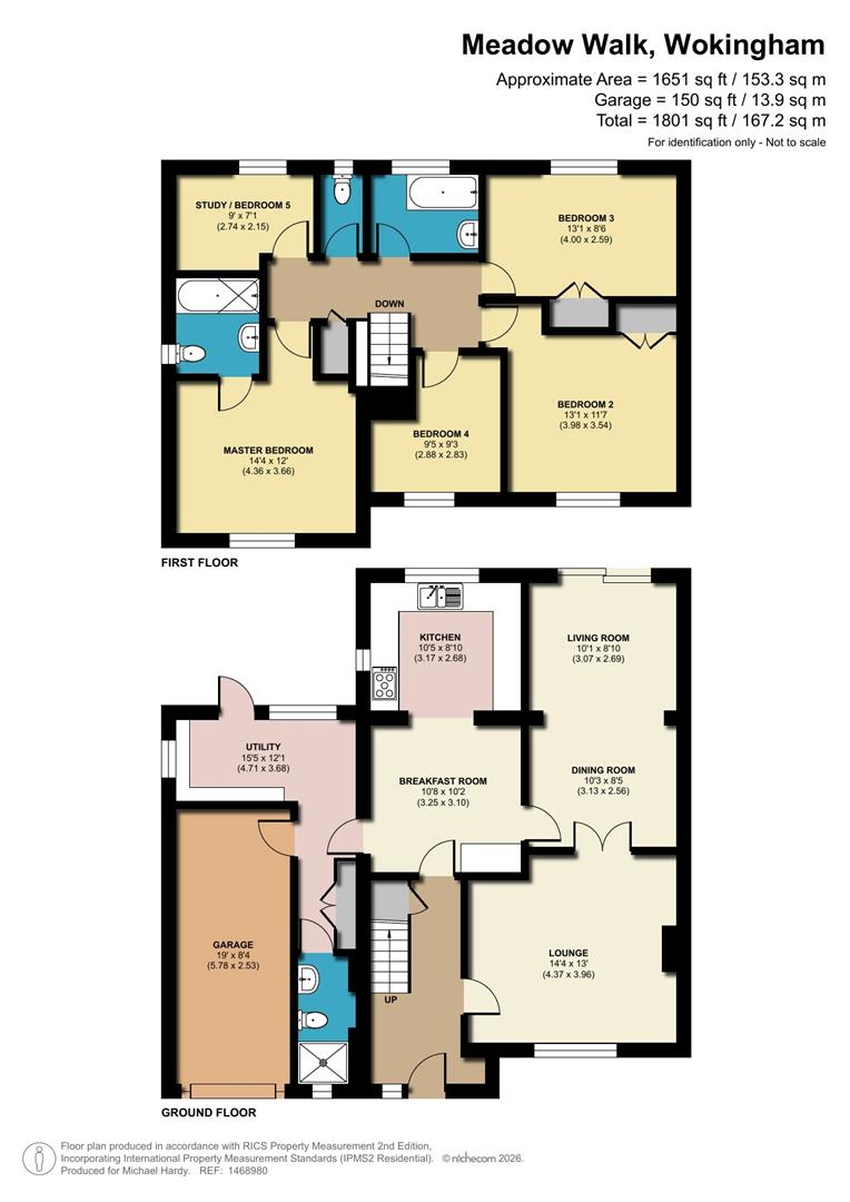 3, Meadow Walk, Wokingham floorplan