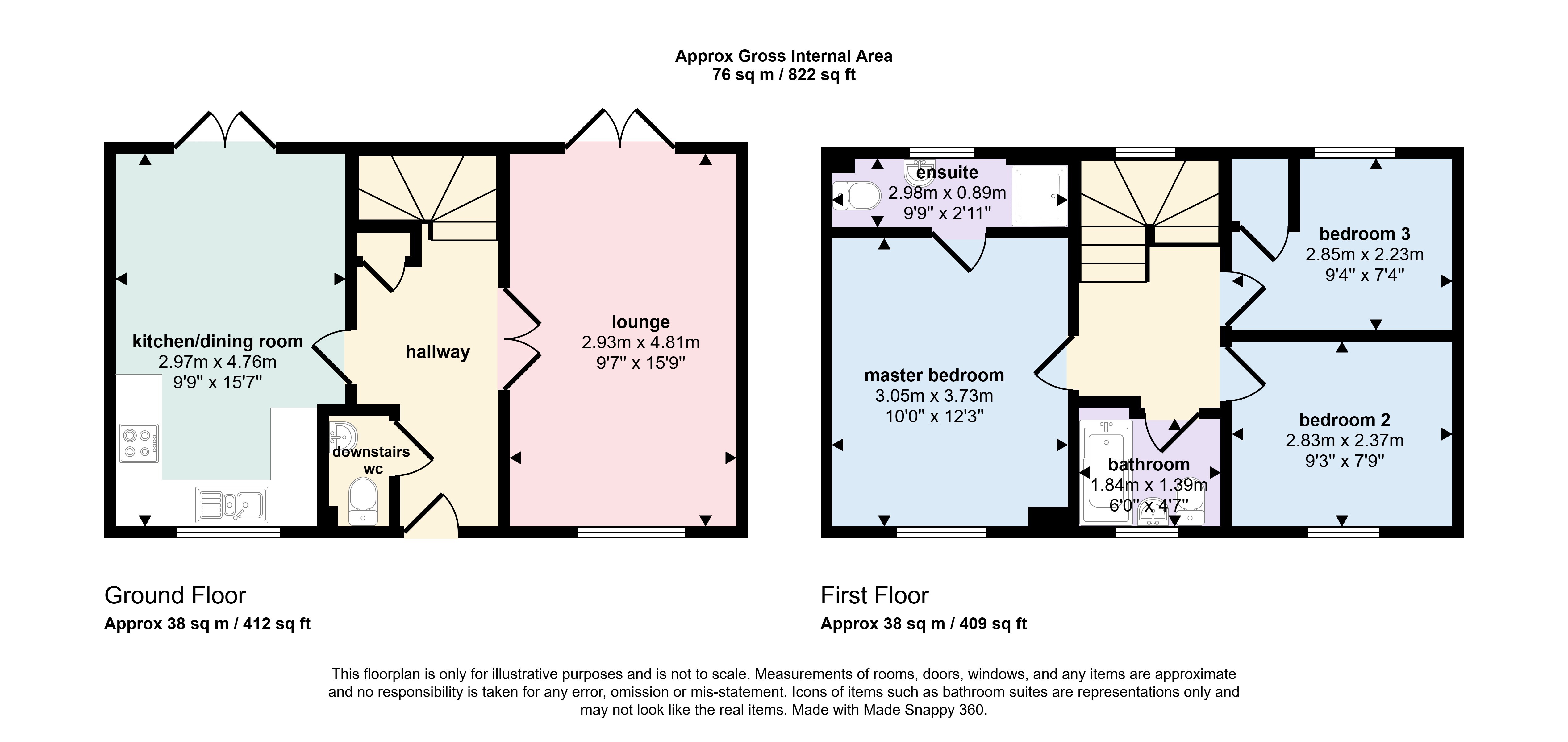 21, Goonbarrow Meadow, Bugle floorplan