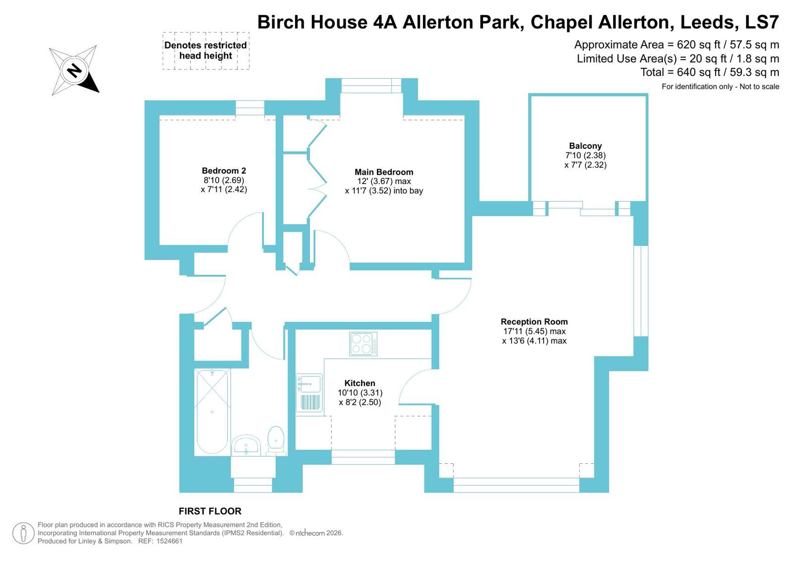 7, Birch House, Chapel Allerton floorplan