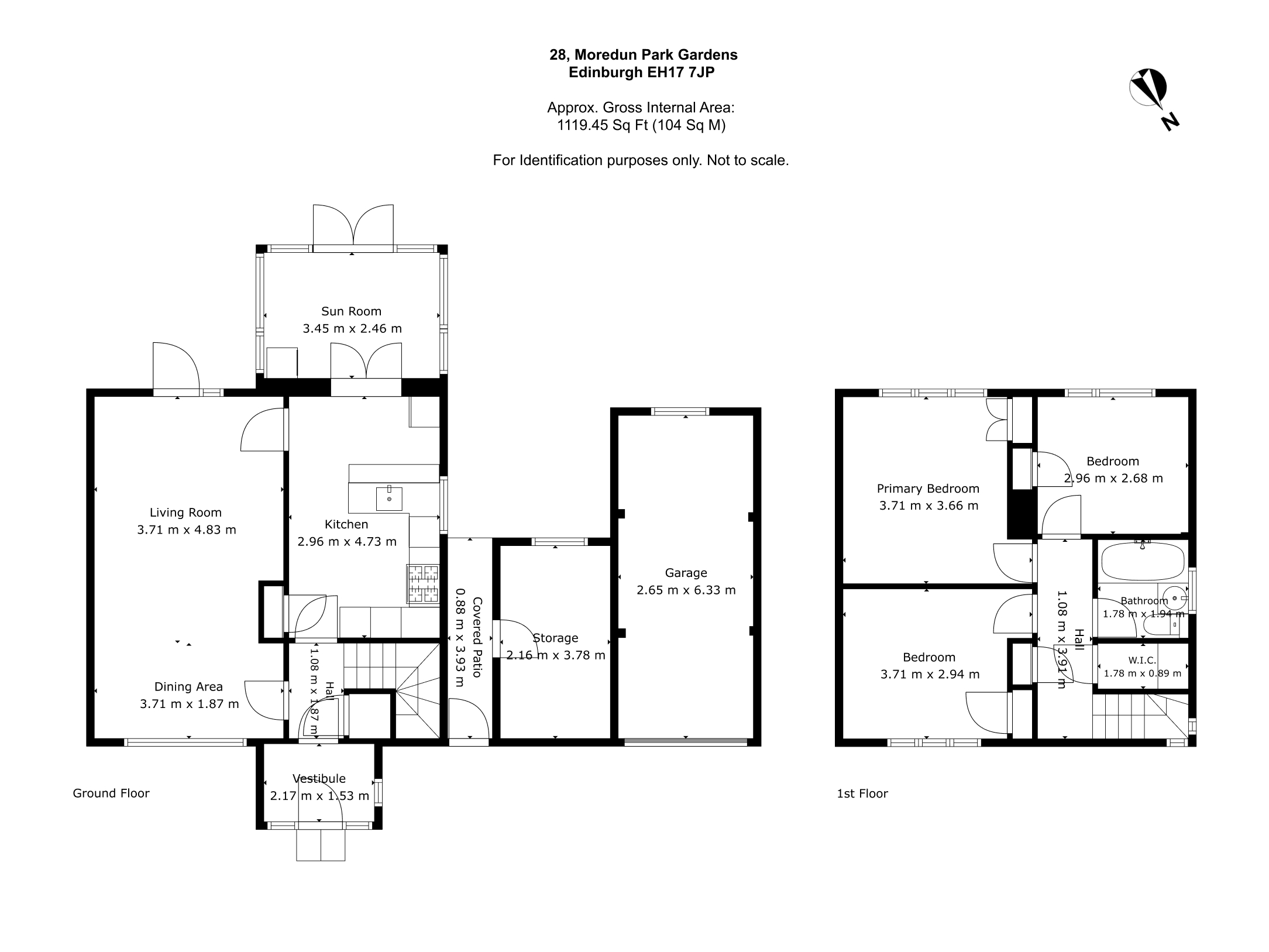 28, Moredun Park Gardens, Edinburgh floorplan