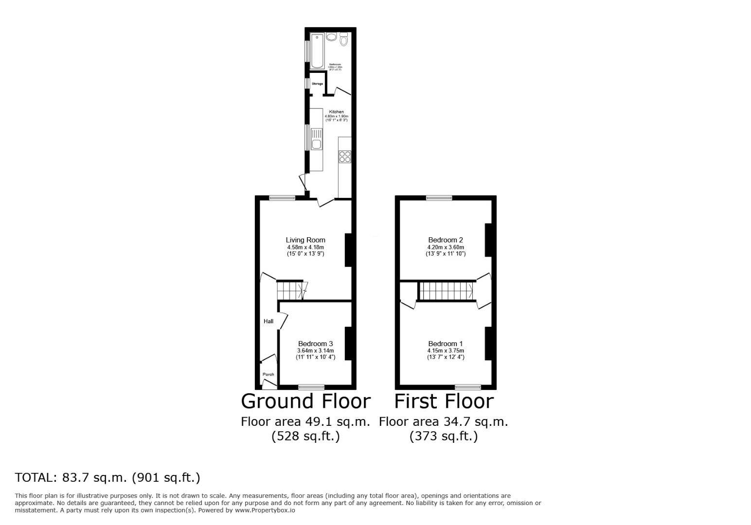 4, Noble Street, Gateshead floorplan