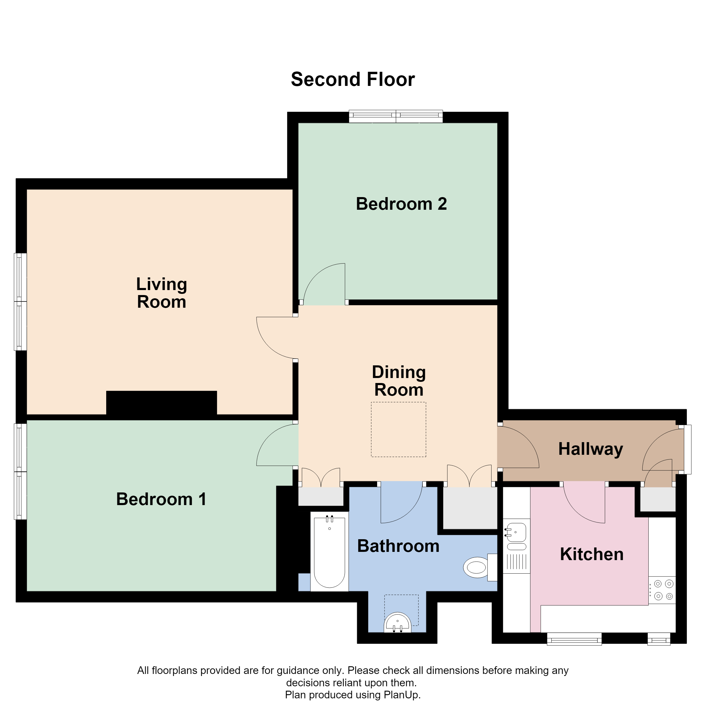 Flat 5, Beechwood 12 Park Road, Buxton floorplan