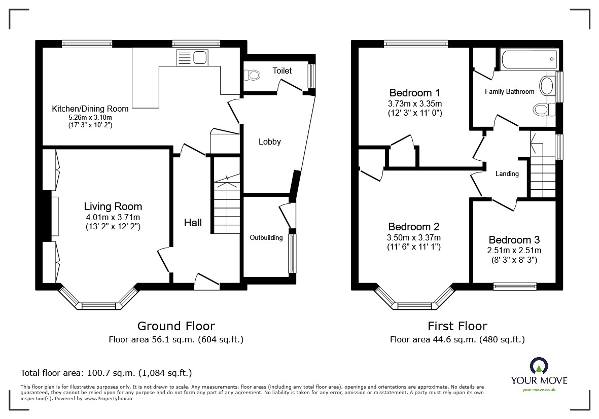 83, Highbury Grove, Bedford floorplan