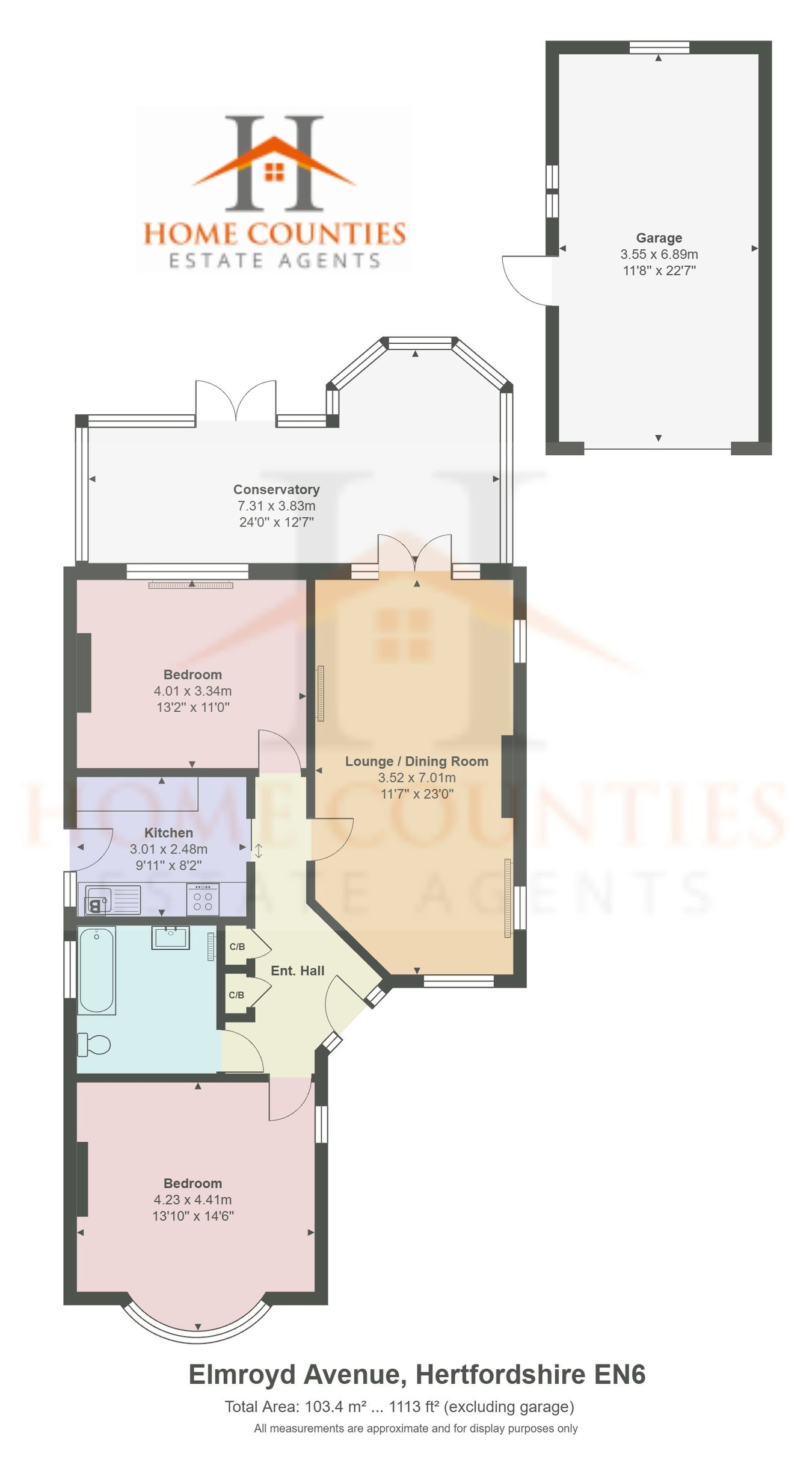 27, Elmroyd Avenue,, Potters Bar floorplan