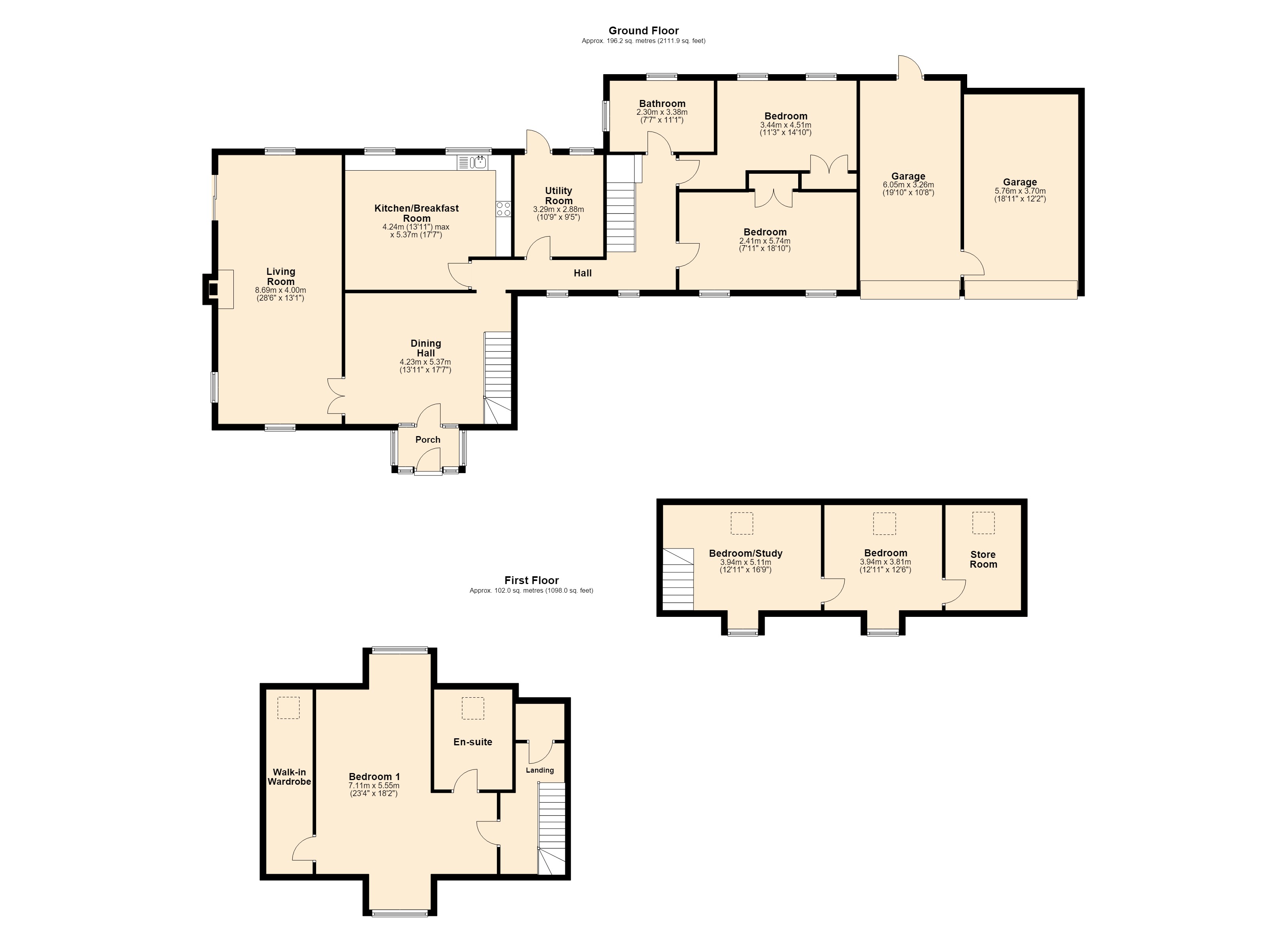 Little Pinions, Ross-on-Wye floorplan
