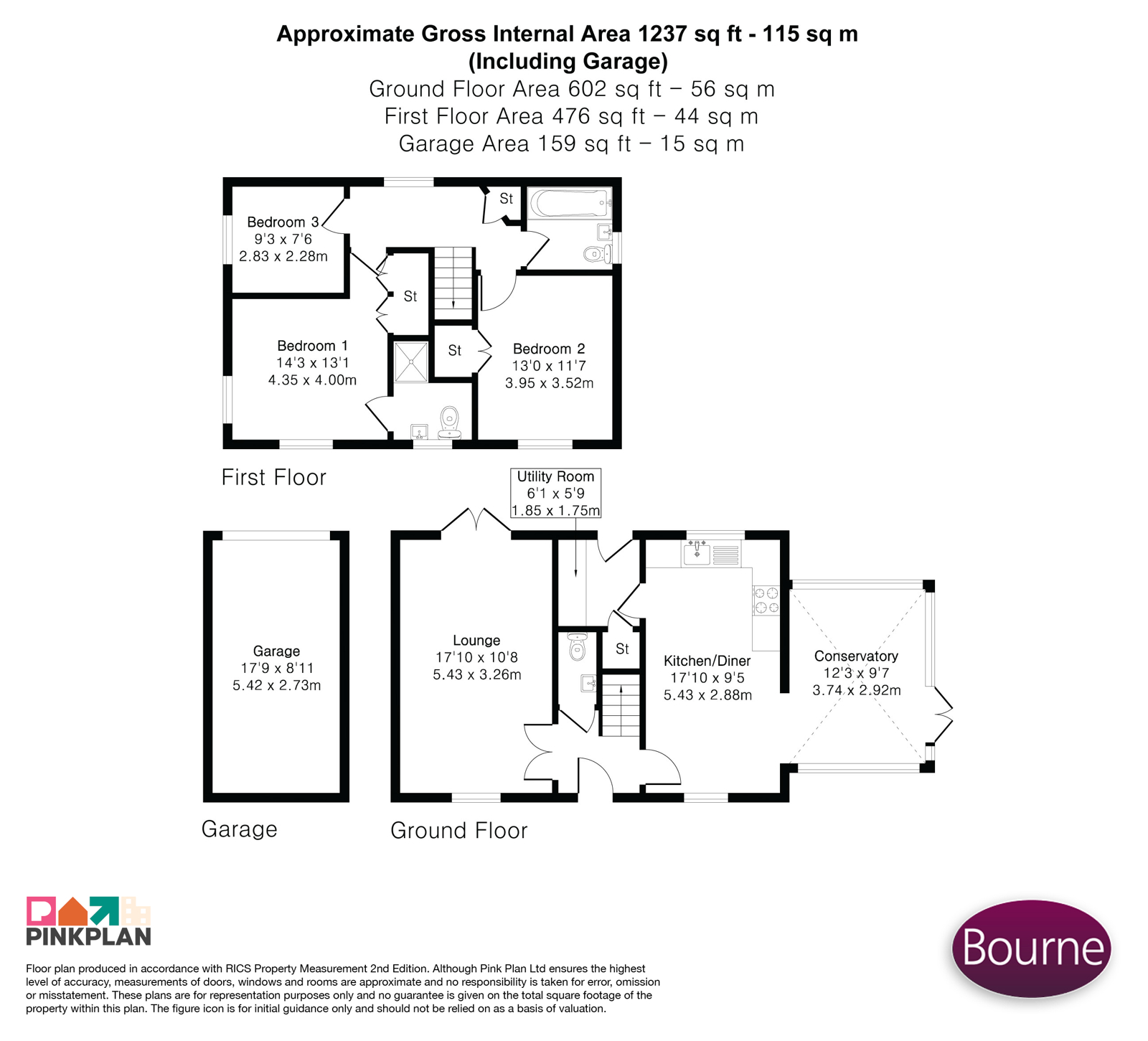 94, Sandy Lane, Farnborough floorplan