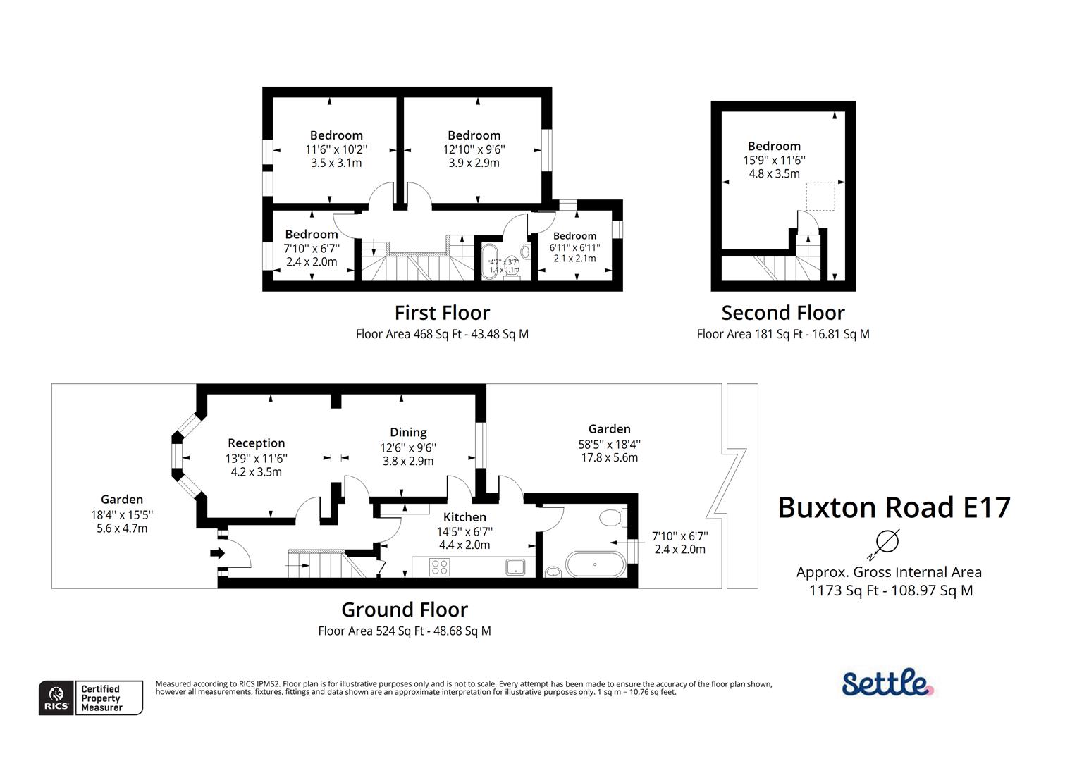 Buxton Road, London floorplan