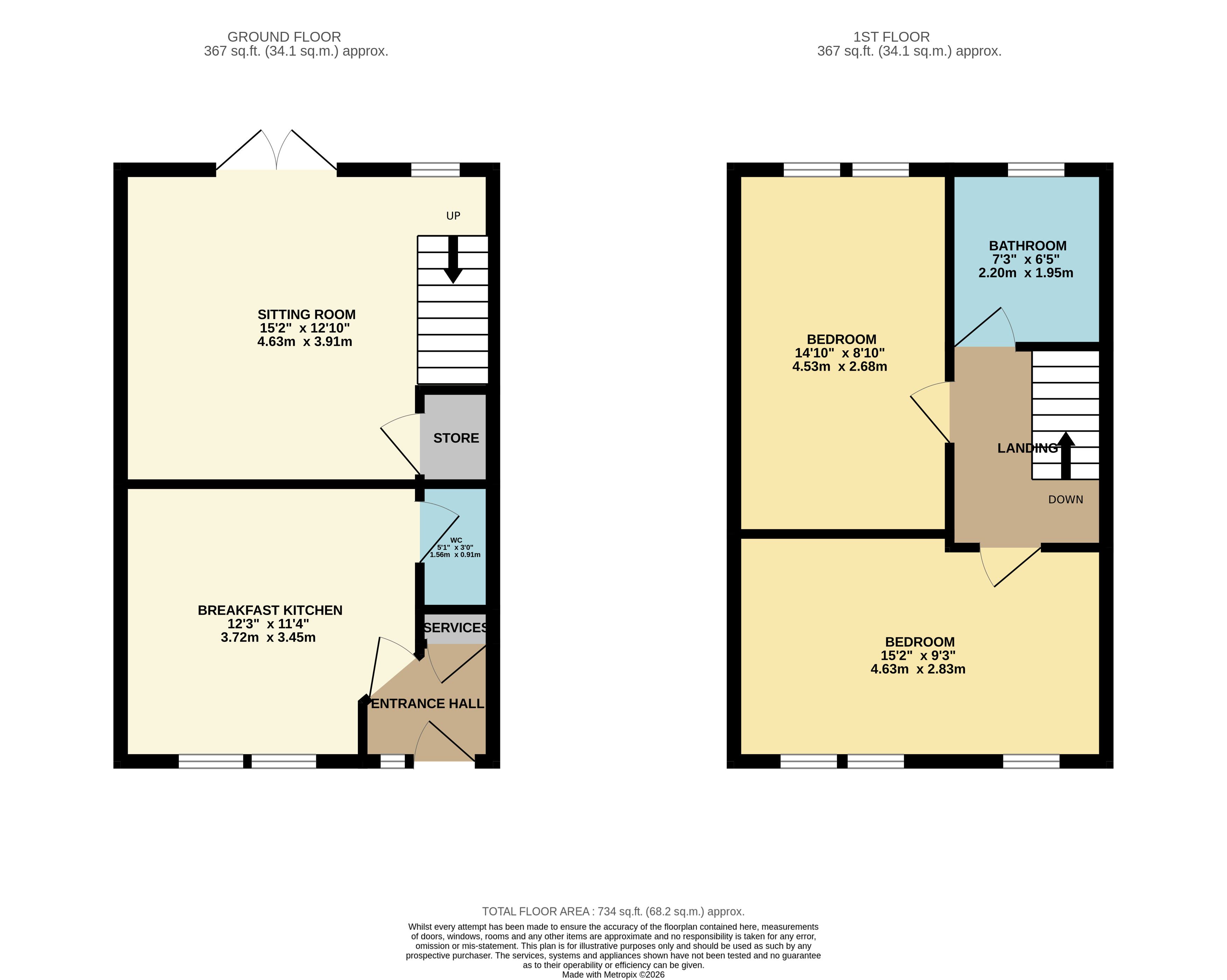 22, Thatchers Croft, Tansley floorplan