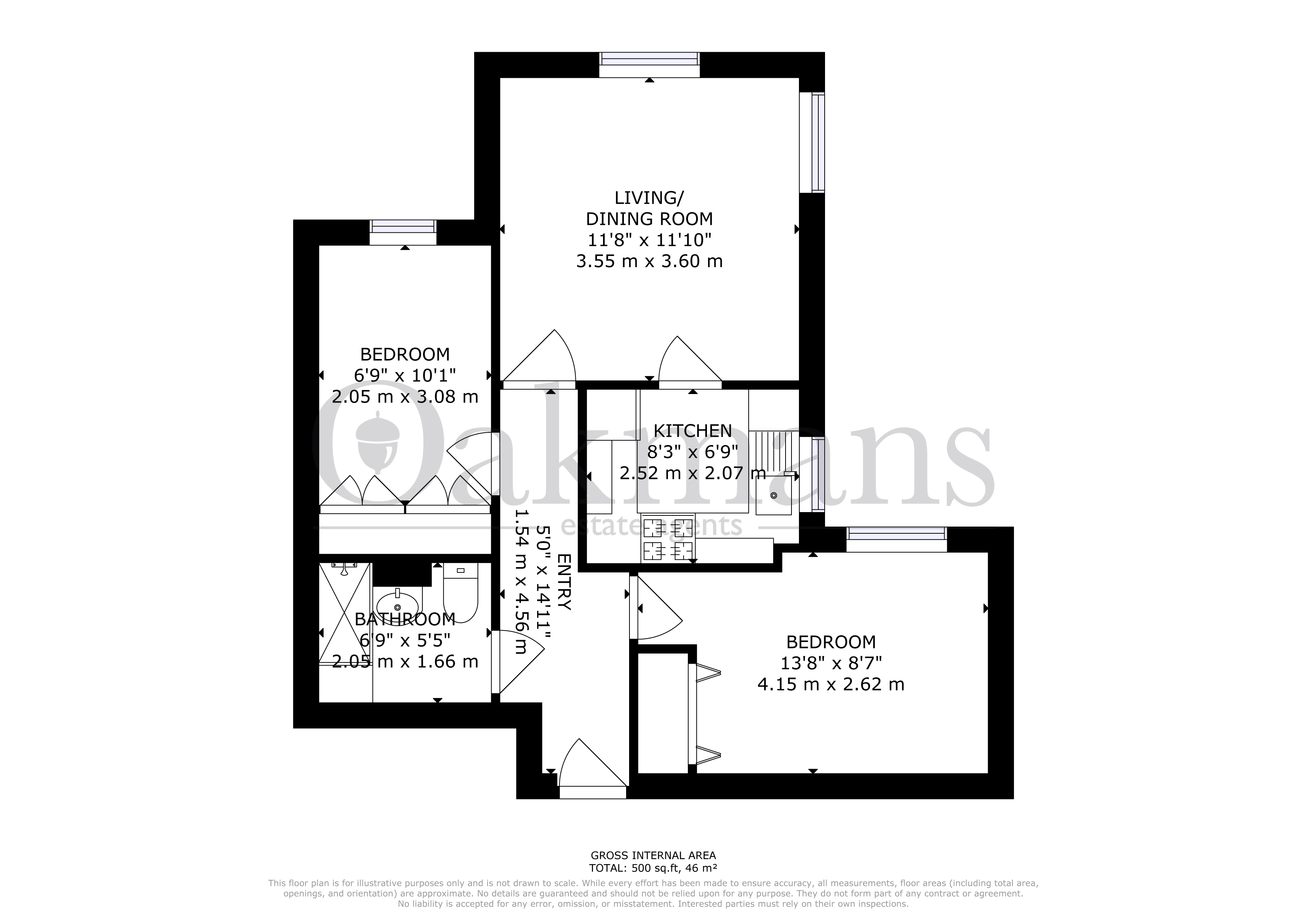 FLAT 36, BIRMINGHAM floorplan