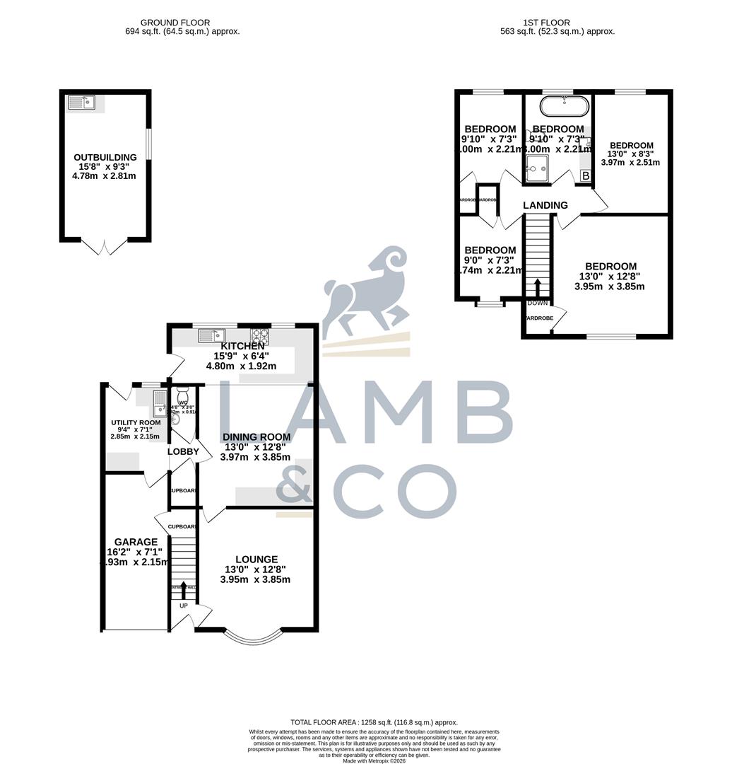 Jolley Cottage, Clacton Road, Weeley Heath floorplan