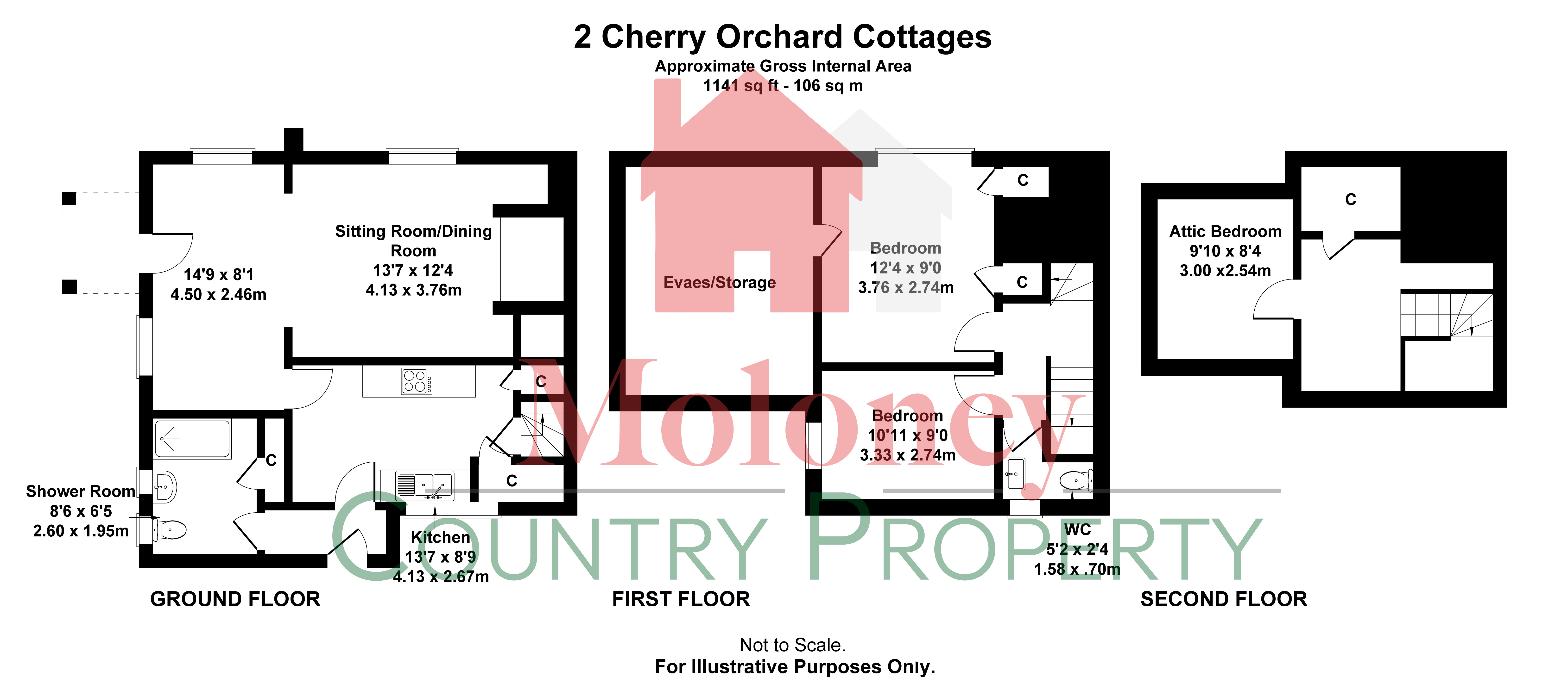 2 Cherry Orchard Cottages, Main Street, Rye floorplan