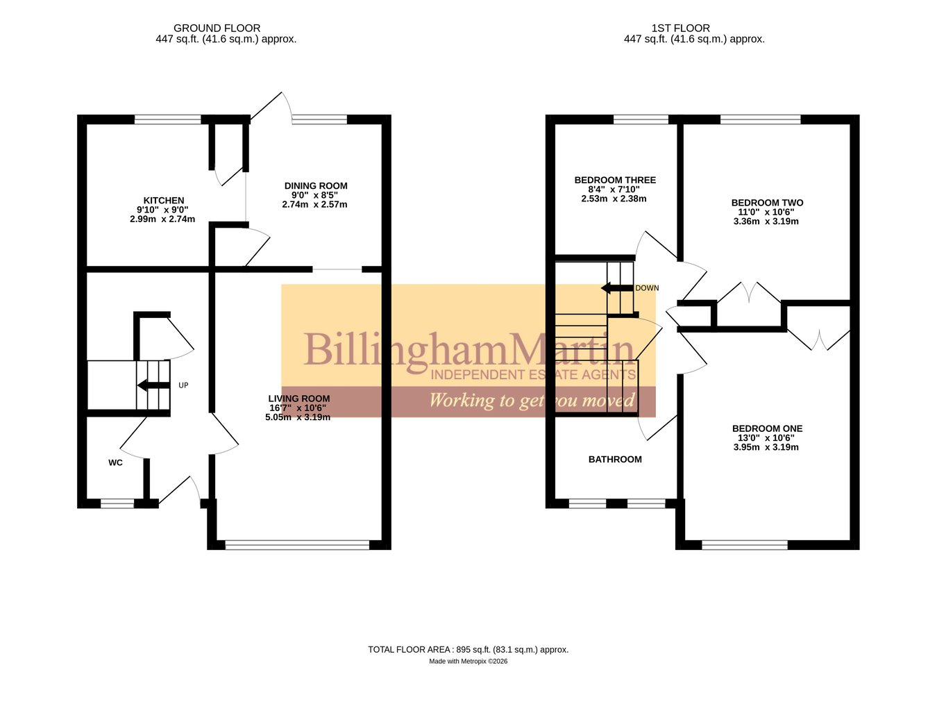 35, Lulworth Close, Farnborough floorplan