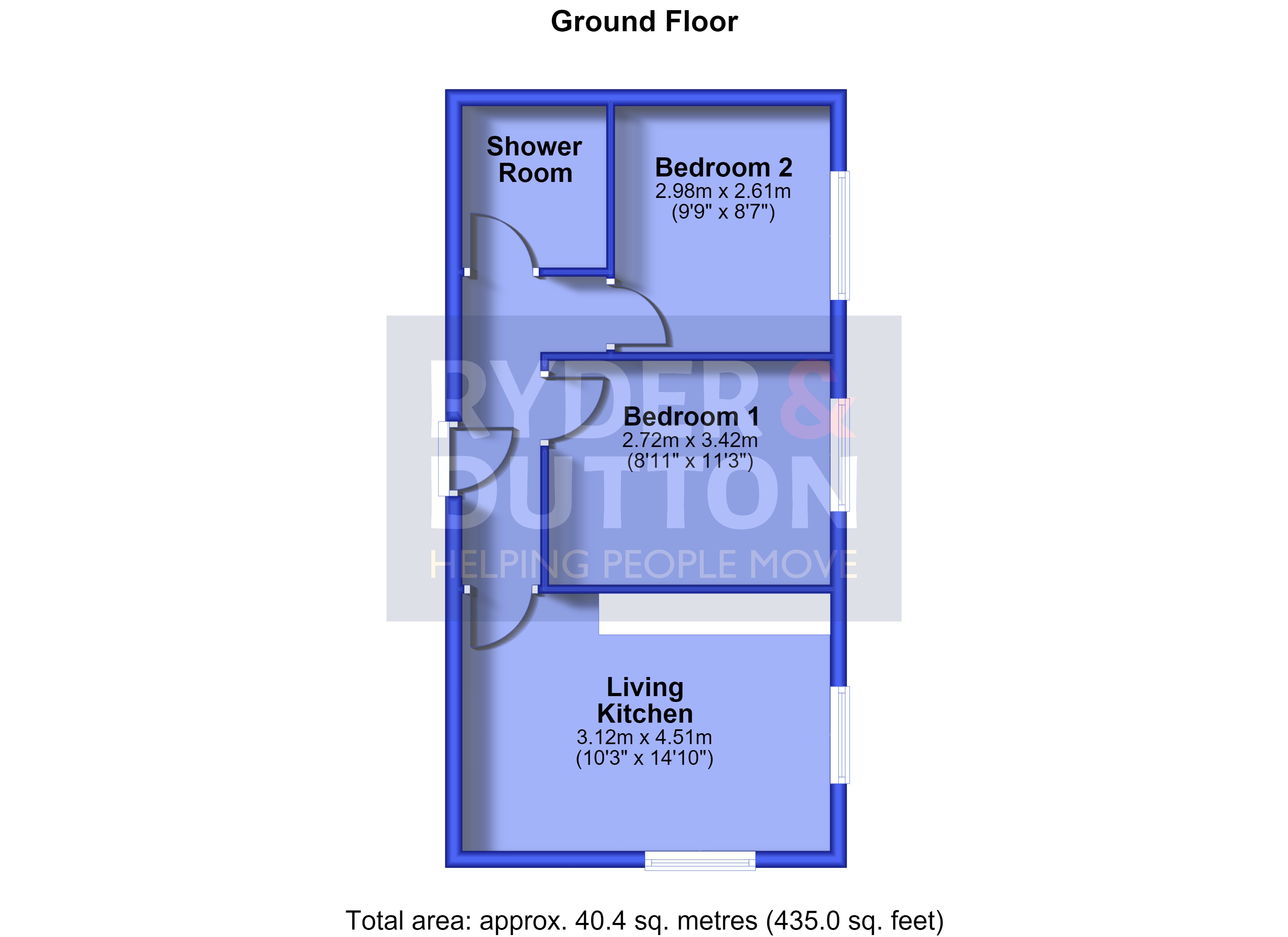 Flat 2, Grange House,, Wharf Street, Sowerby Bridge floorplan