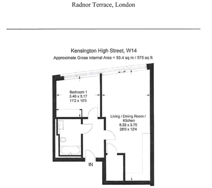 1 Bedrooms Flat to rent in Radnor Terrace, London W14