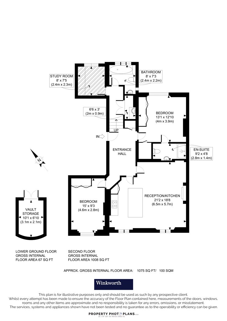 Cleveland Gardens, London floorplan