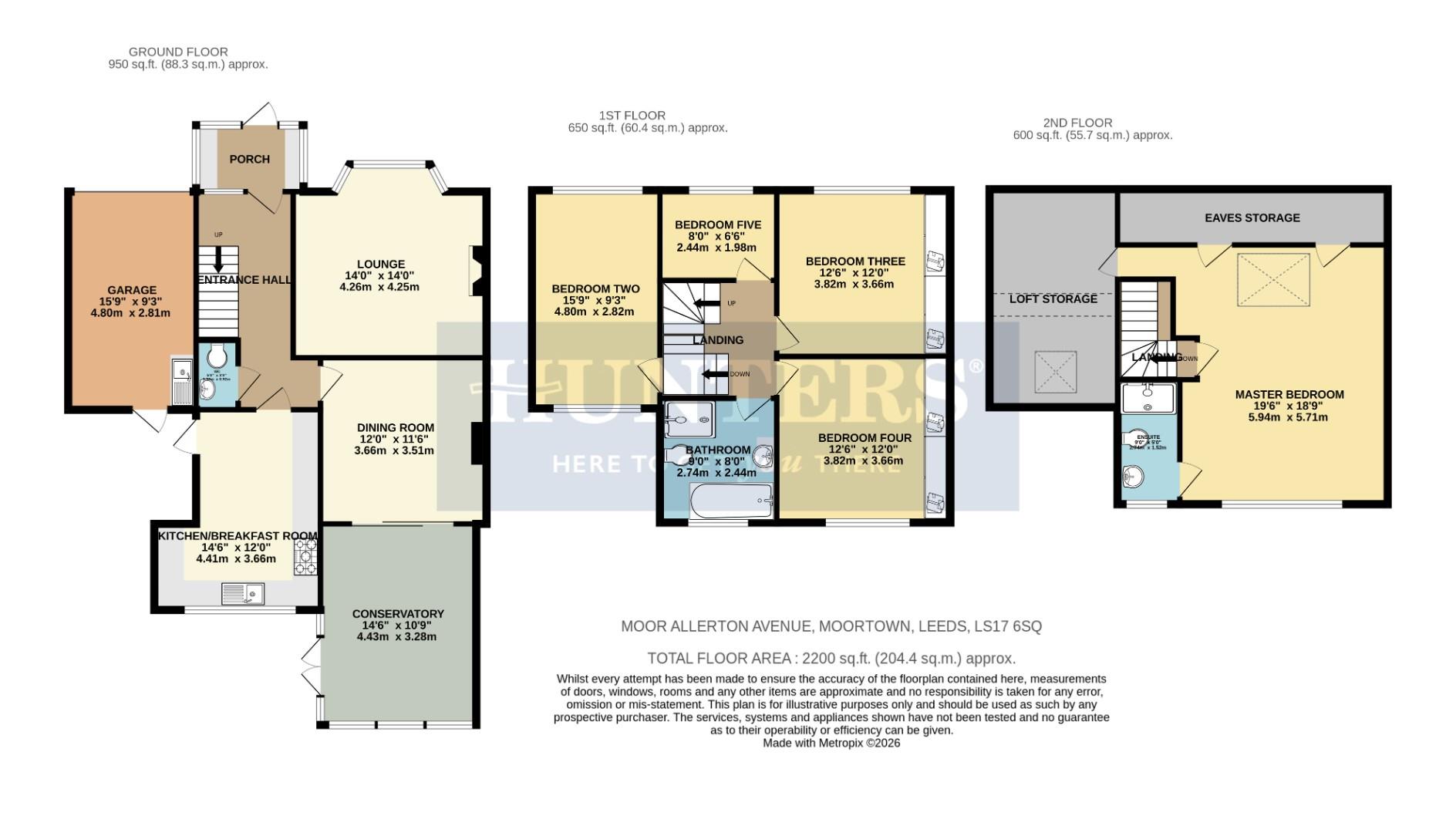 Moor Allerton Avenue, Leeds floorplan