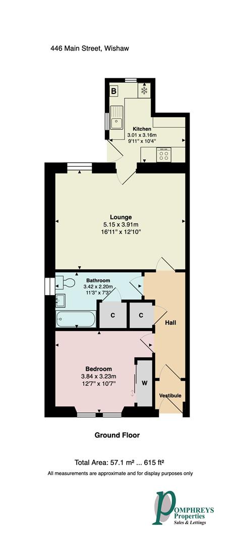 446, Main Street, Wishaw floorplan
