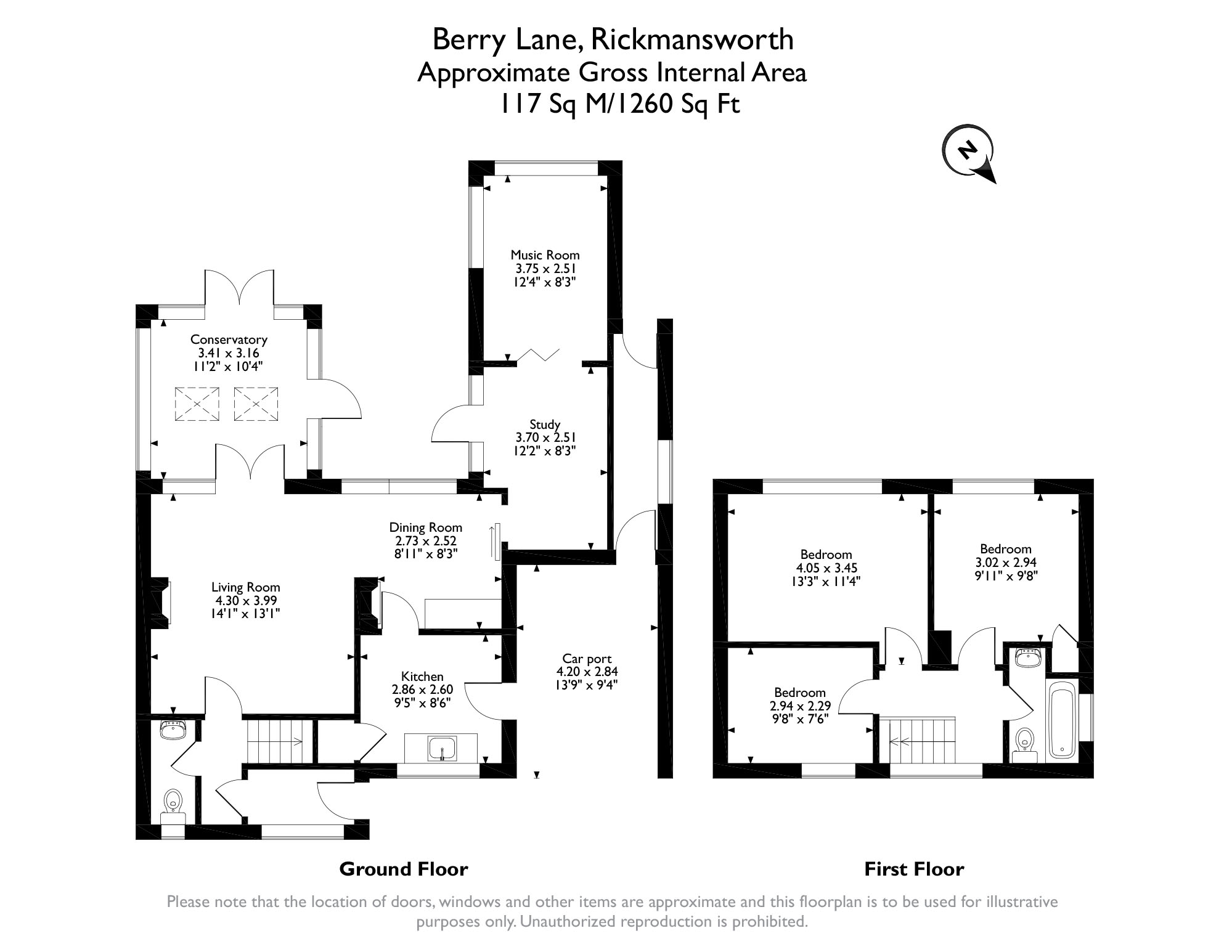 Berry Lane, Rickmansworth WD3, 3 bedroom semidetached house for sale