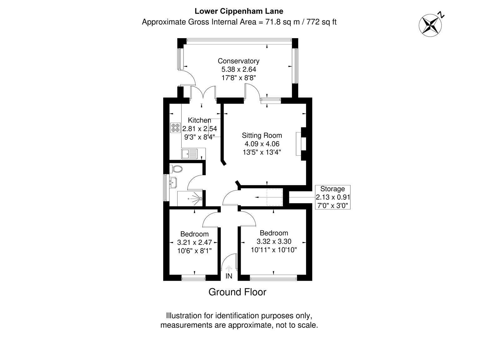 2, Lower Cippenham Lane, Slough floorplan