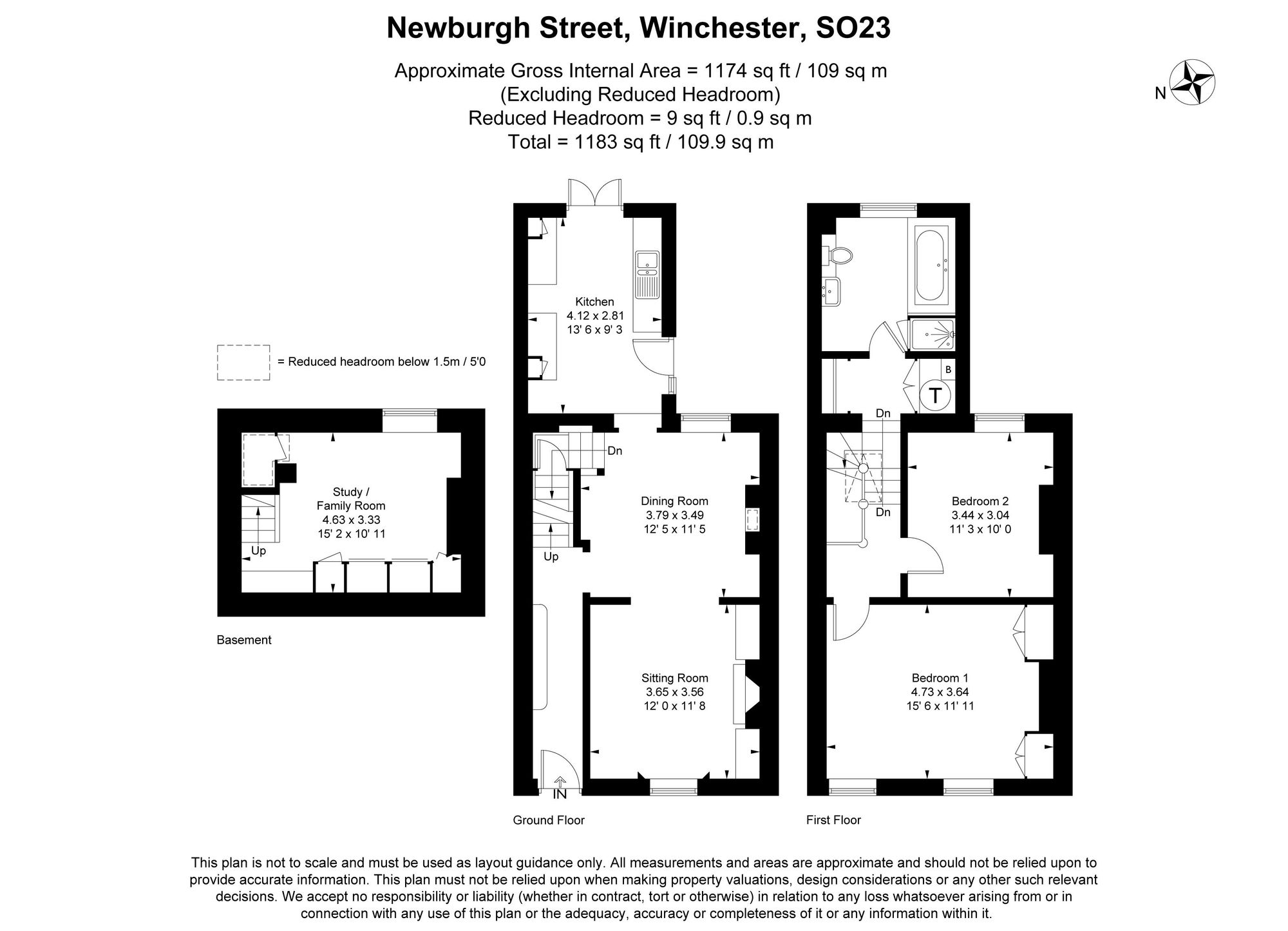 6 Newburgh Street, Winchester floorplan
