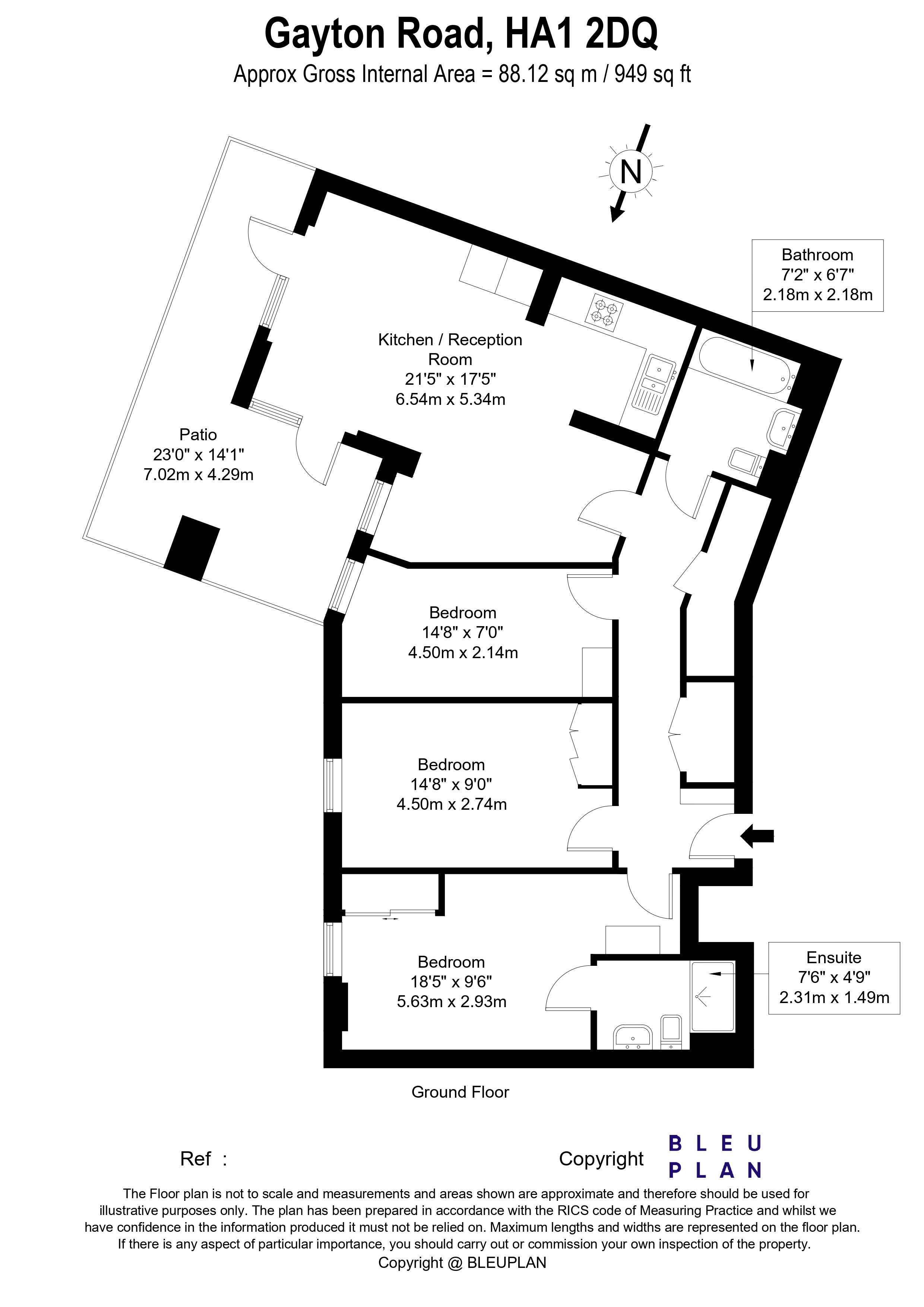 BELLOW HOUSE, , BELLOW HOUSE, GAYTON ROAD,  HARROW , HARROW  floorplan
