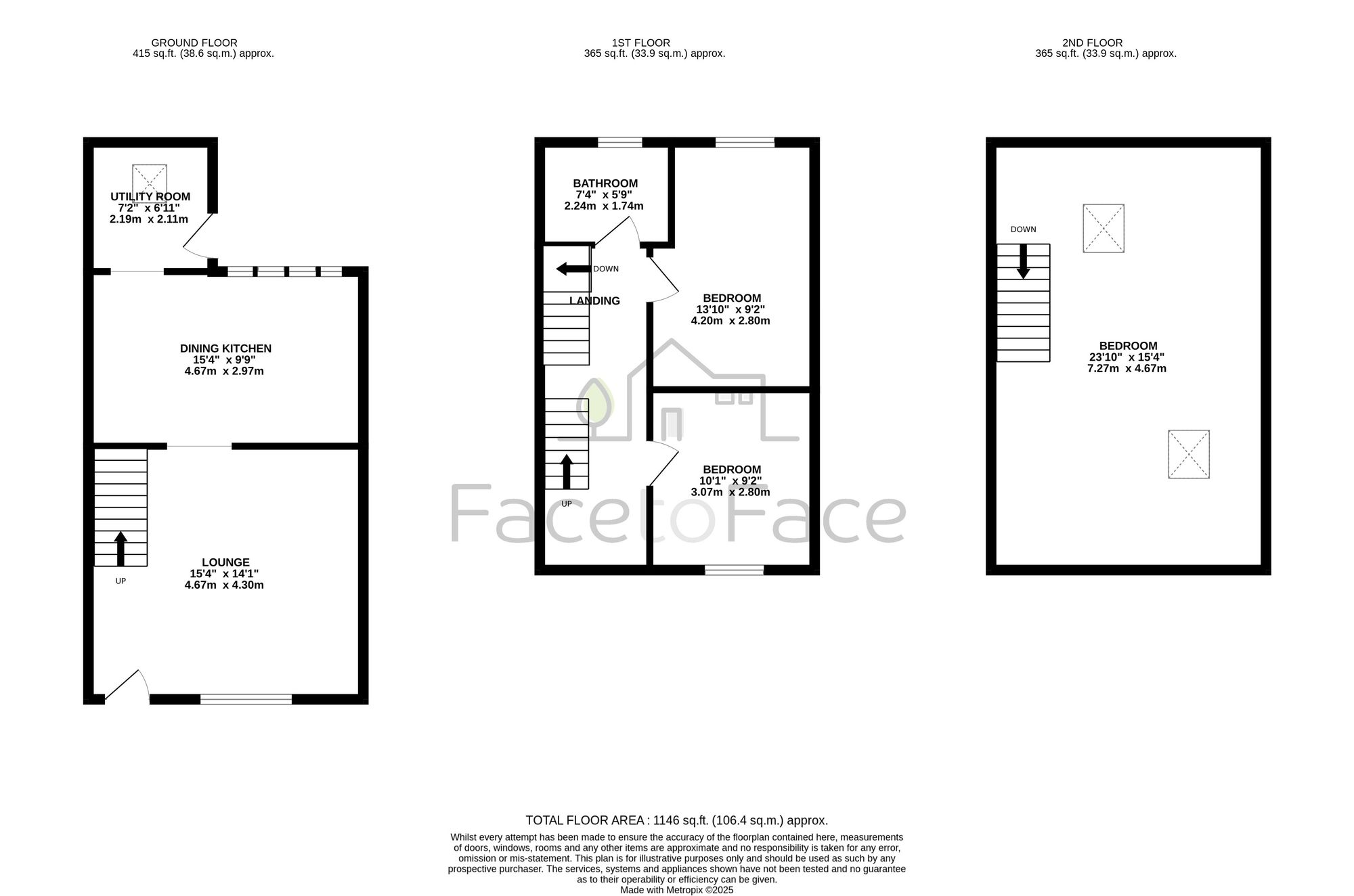14 Lumbutts, Todmorden floorplan