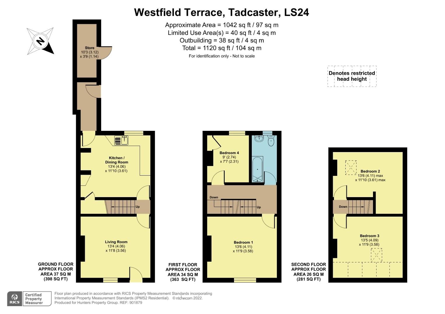 2, Westfield Terrace, Tadcaster floorplan