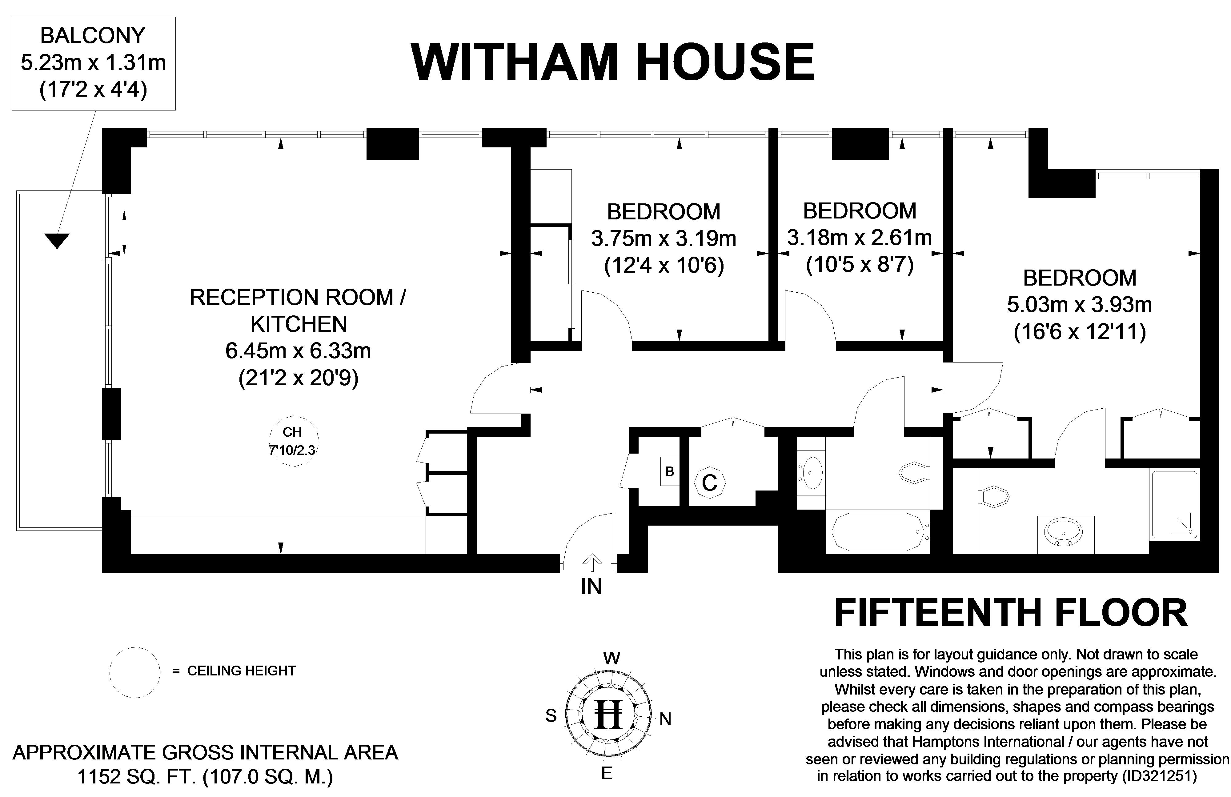 3 Bedrooms Flat to rent in Enterprise Way, London SW18