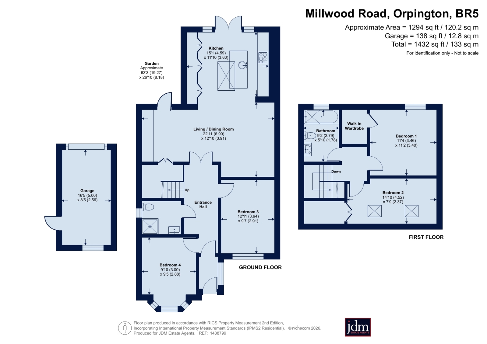16, Millwood Road, Orpington floorplan