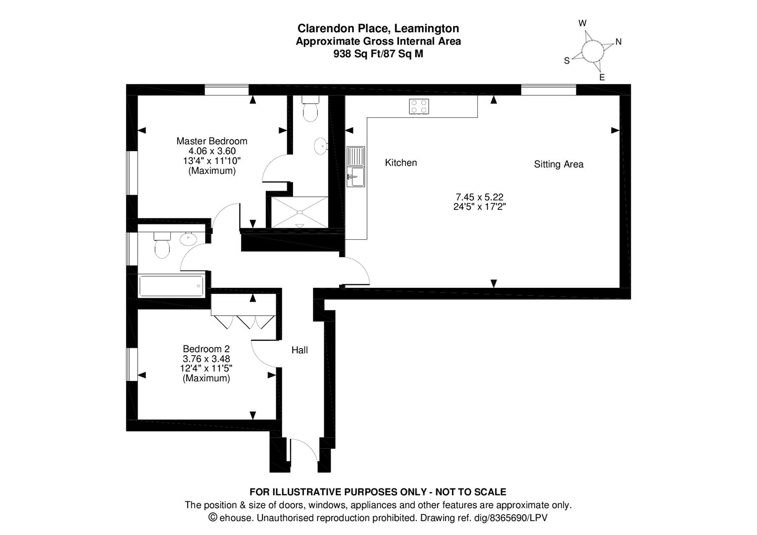 2 Bedrooms Flat for sale in Clarendon Place, Leamington Spa, Warwickshire CV32