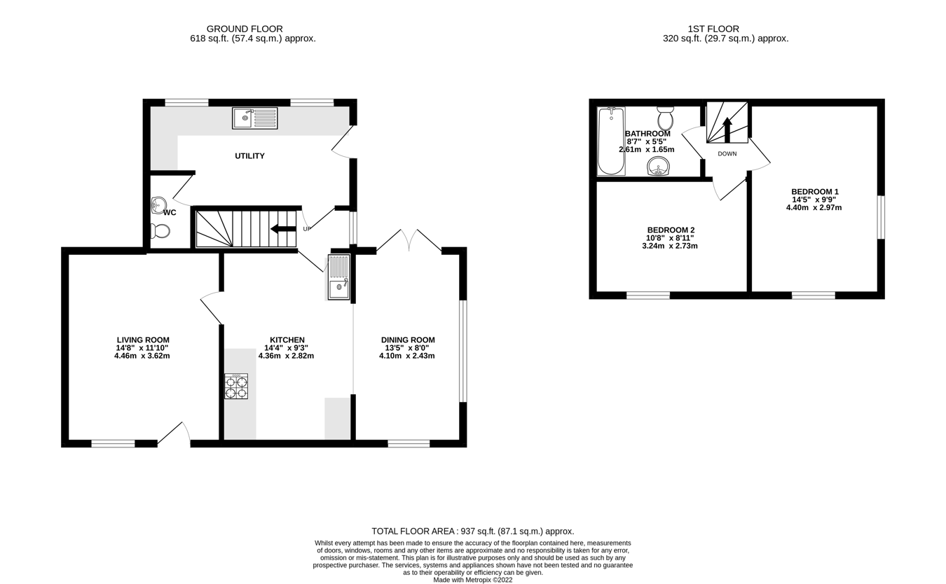 1 Smithy Cottages, Brecon floorplan