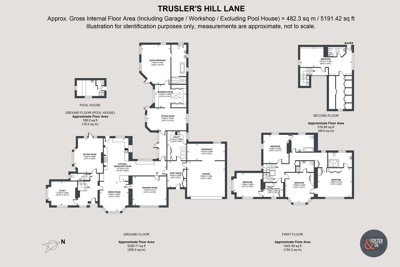 Bourne House, Truslers Hill Lane, Hassocks floorplan