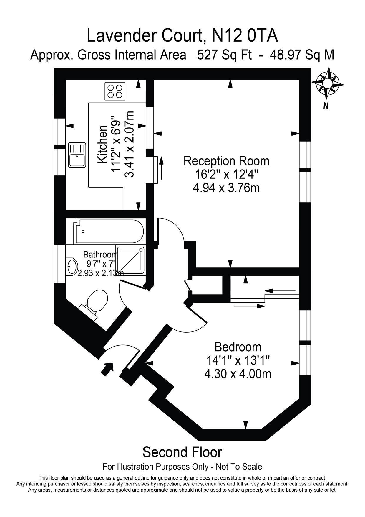 5  Lavender Court, 1 Fallowfields Drive, North Finchley floorplan