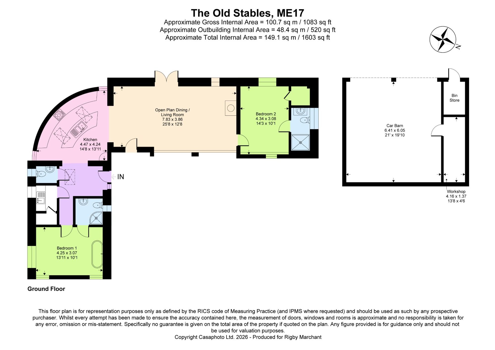 The Old Stables East Sutton Hill, Maidstone floorplan