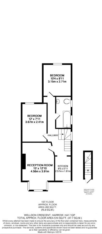 2 Bedrooms Flat to rent in Welldon Crescent, Harrow-On-The-Hill, Harrow HA1