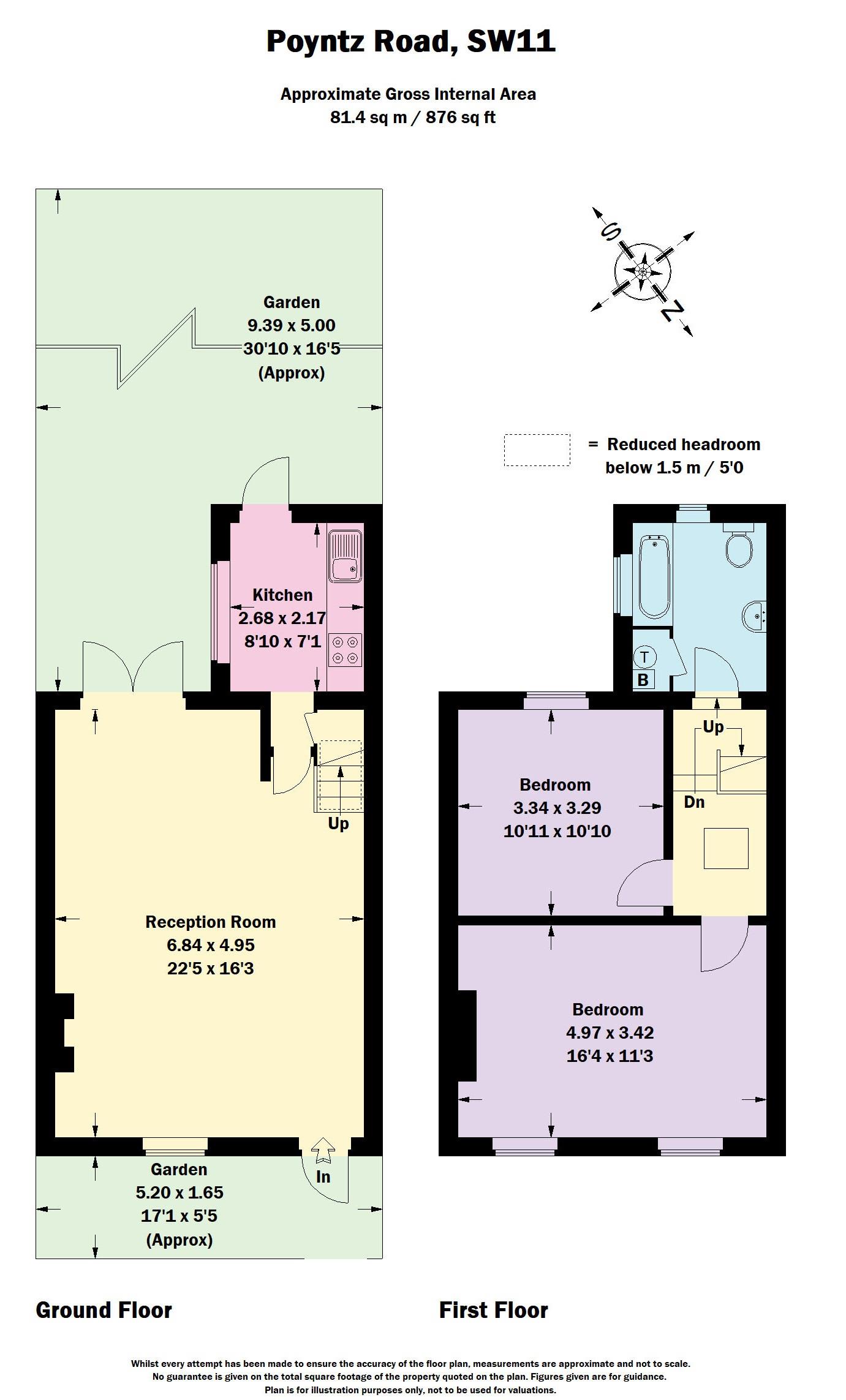 2 Bedrooms  to rent in Poyntz Road, London SW11