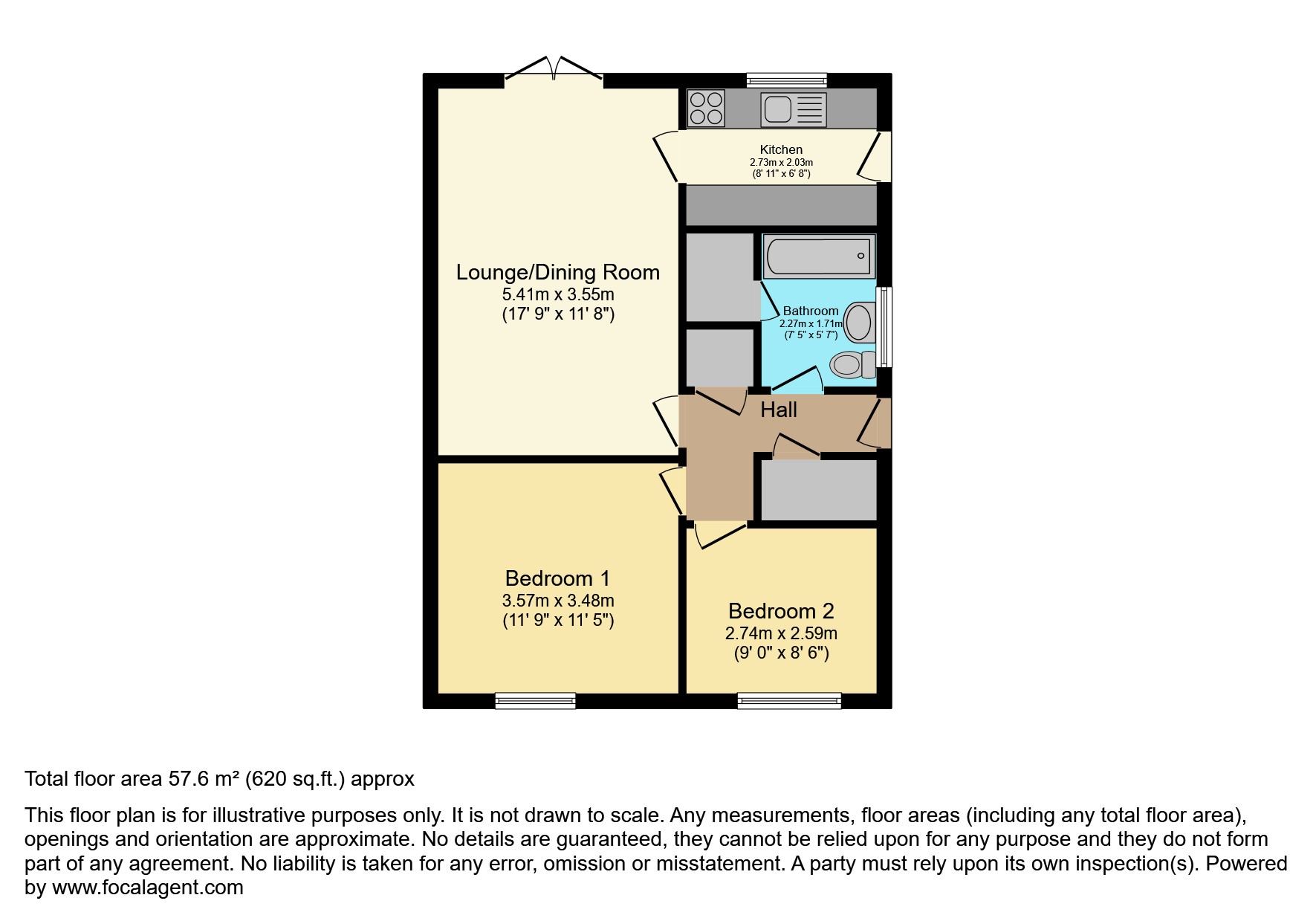 151, Torrington Crescent, Wellingborough floorplan