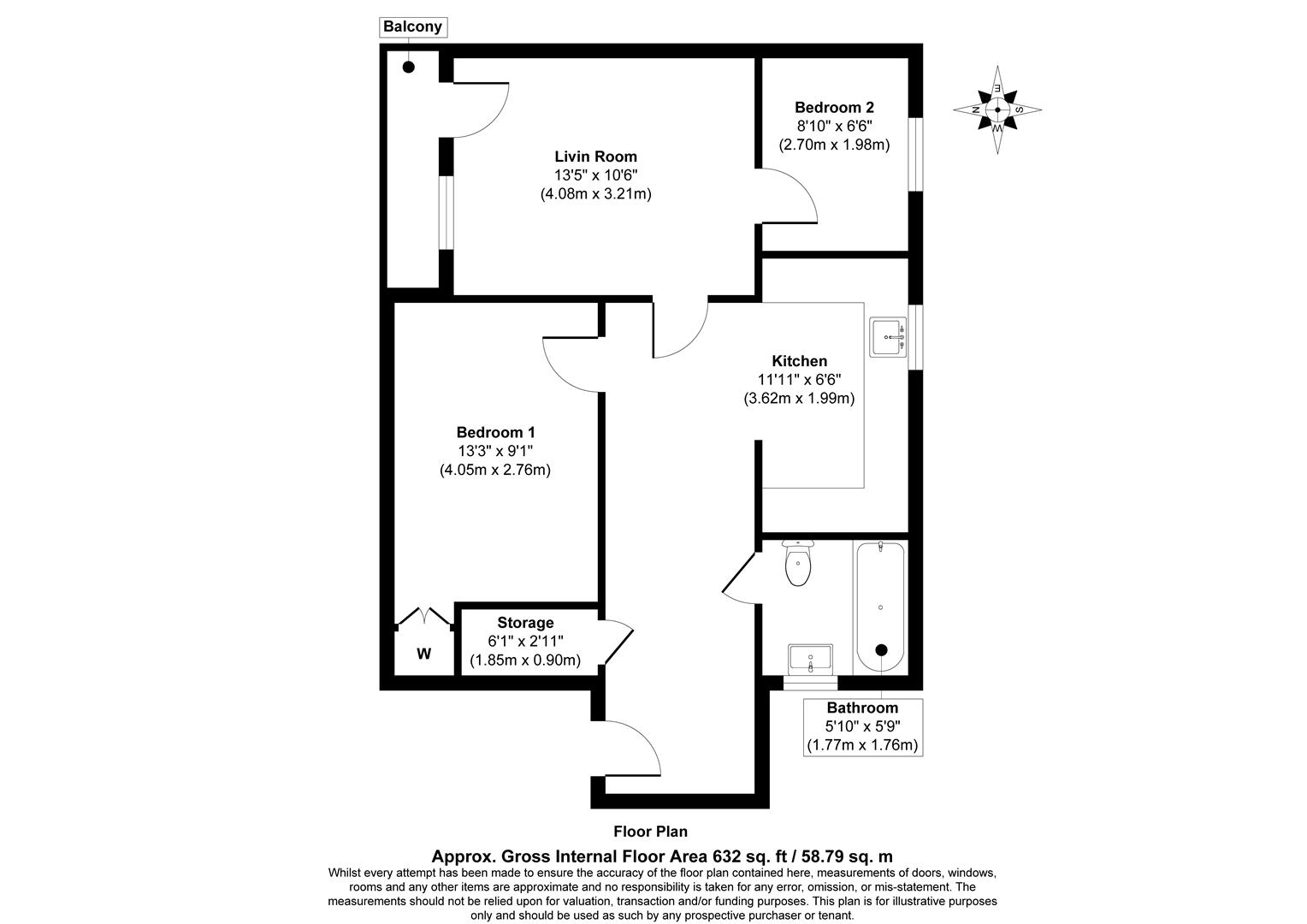 00, Duppas Hill Lane, Croydon floorplan